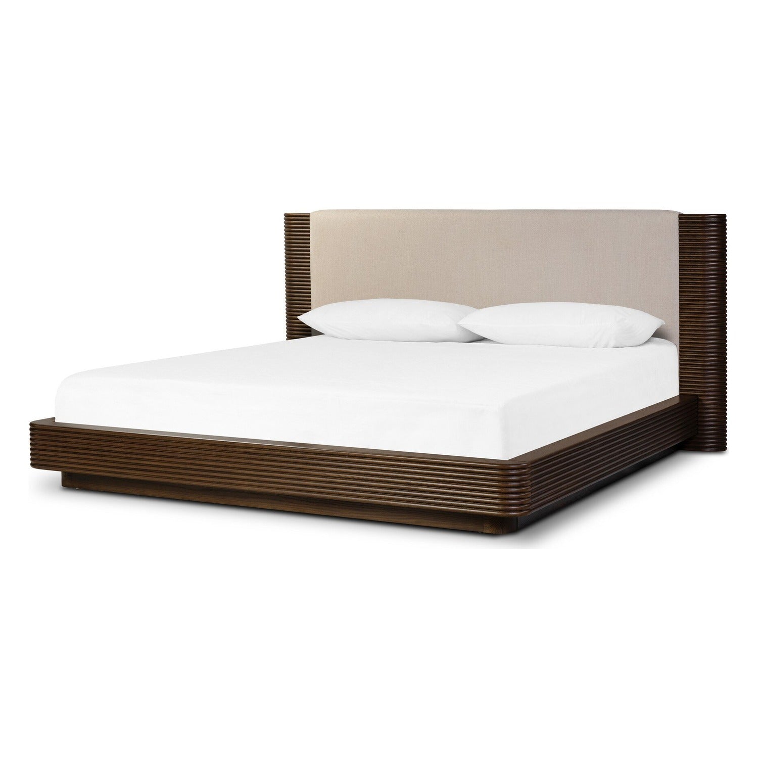Four Hands Benny Harbor Sand Upholstered Bed