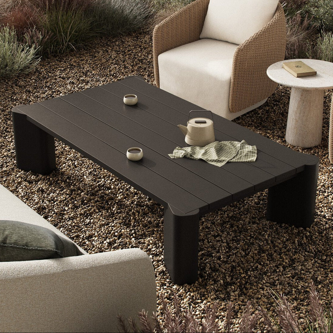 Four Hands Soho Metal Outdoor Coffee Table