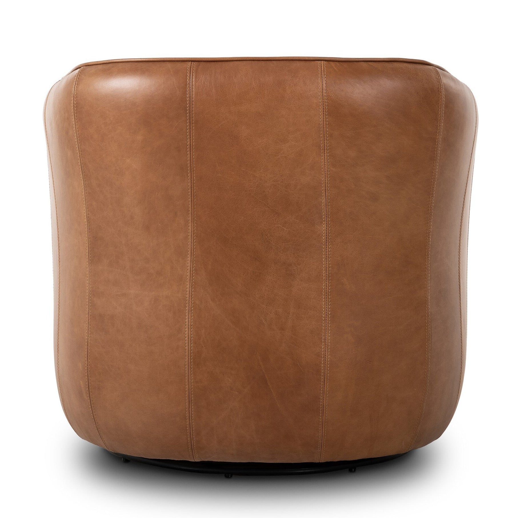 Four Hands Rodgers Sonoma Chestnut Swivel Chair back view