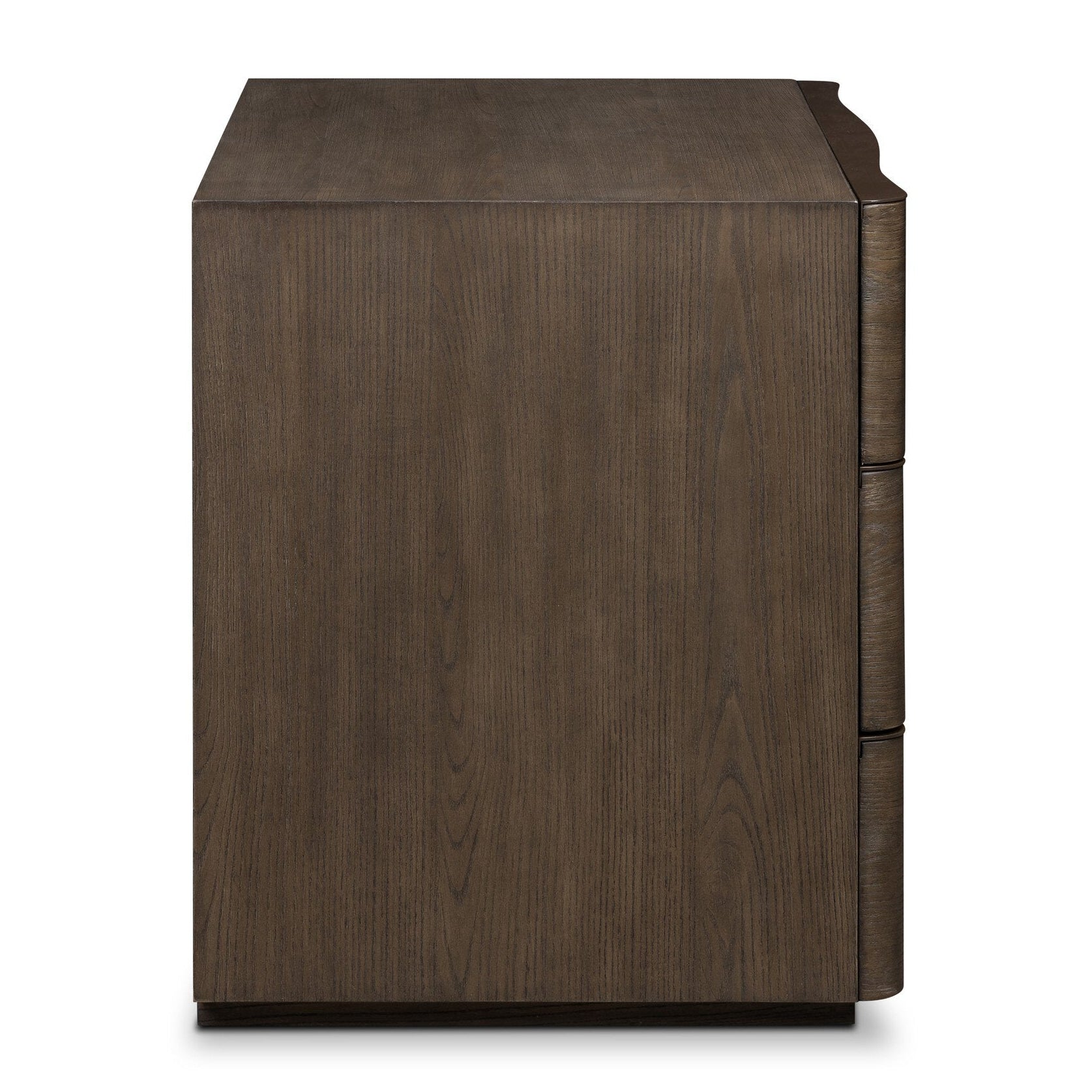 Four Hands Amiro Tumble Brown Ash Nightstand side view