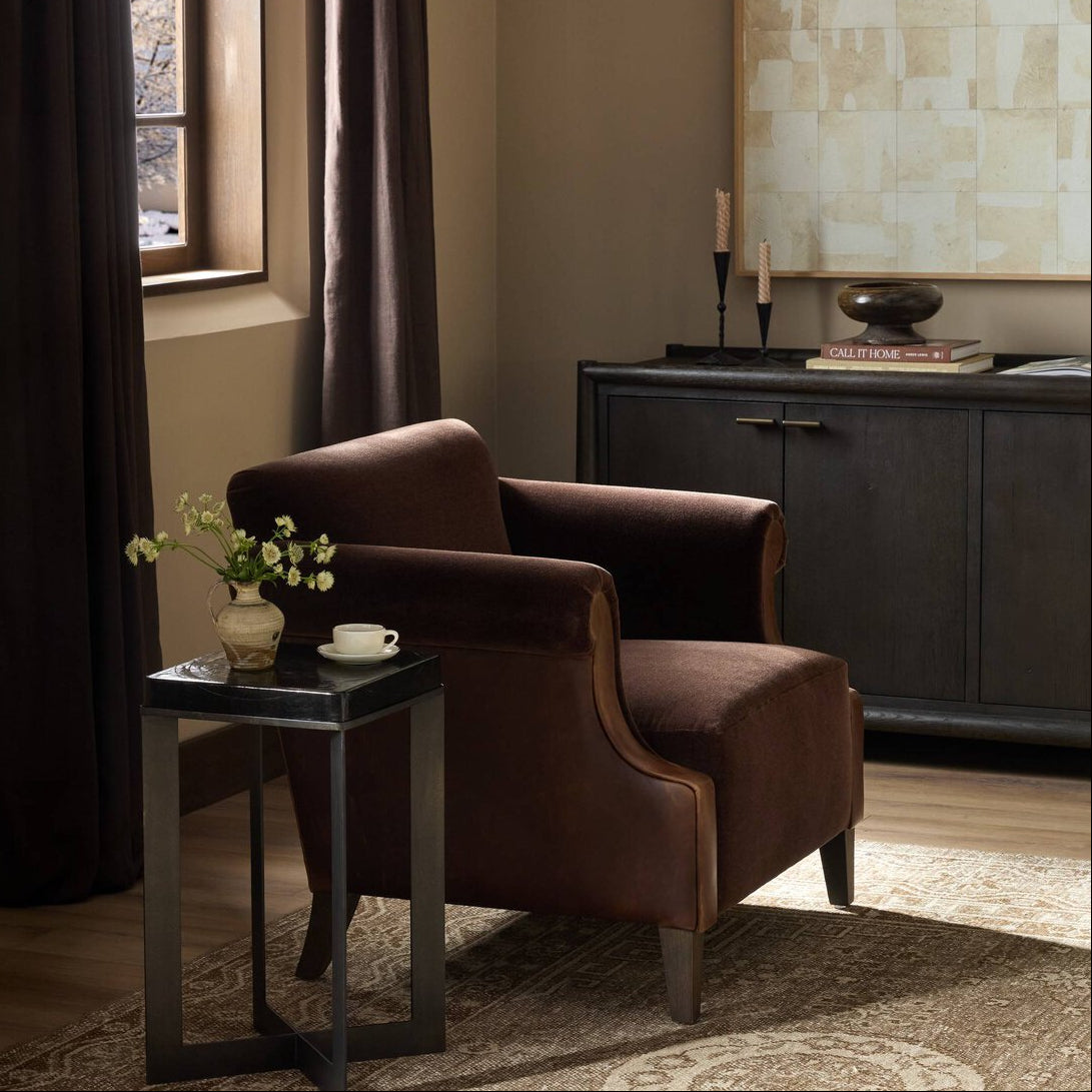 Four Hands Harvey Monte Chocolate Chair