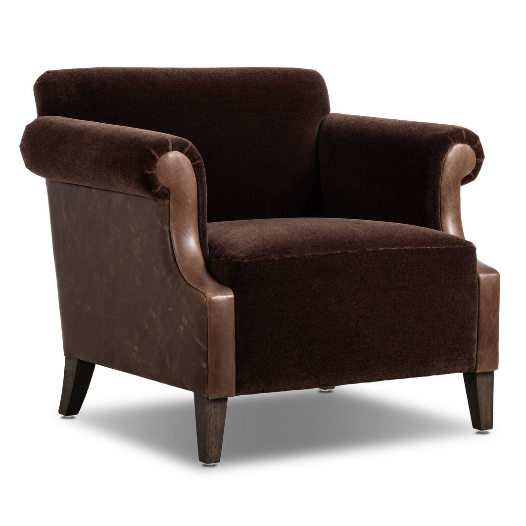 Four Hands Harvey Monte Chocolate Chair