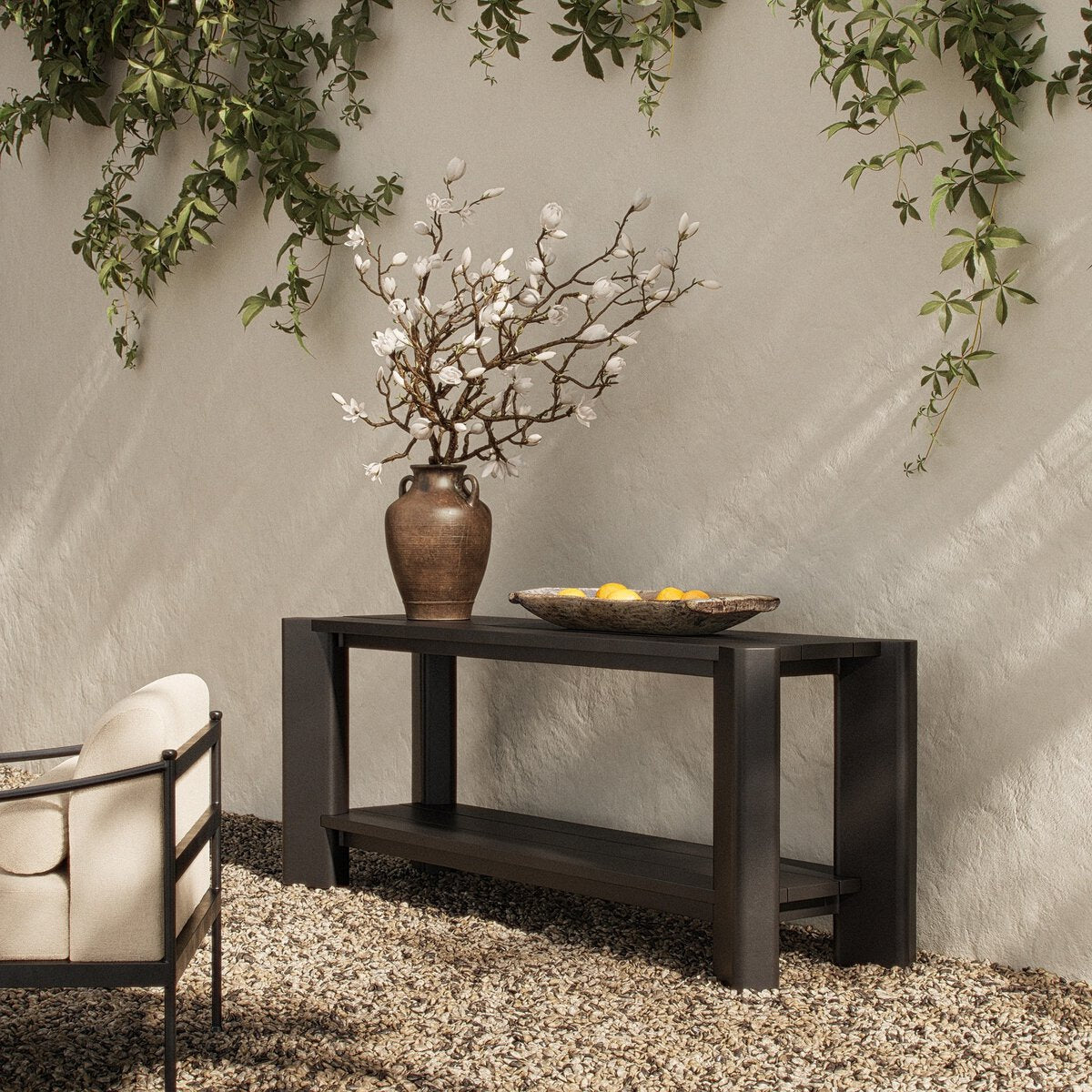 Four Hands Soho Metal Outdoor Console Table