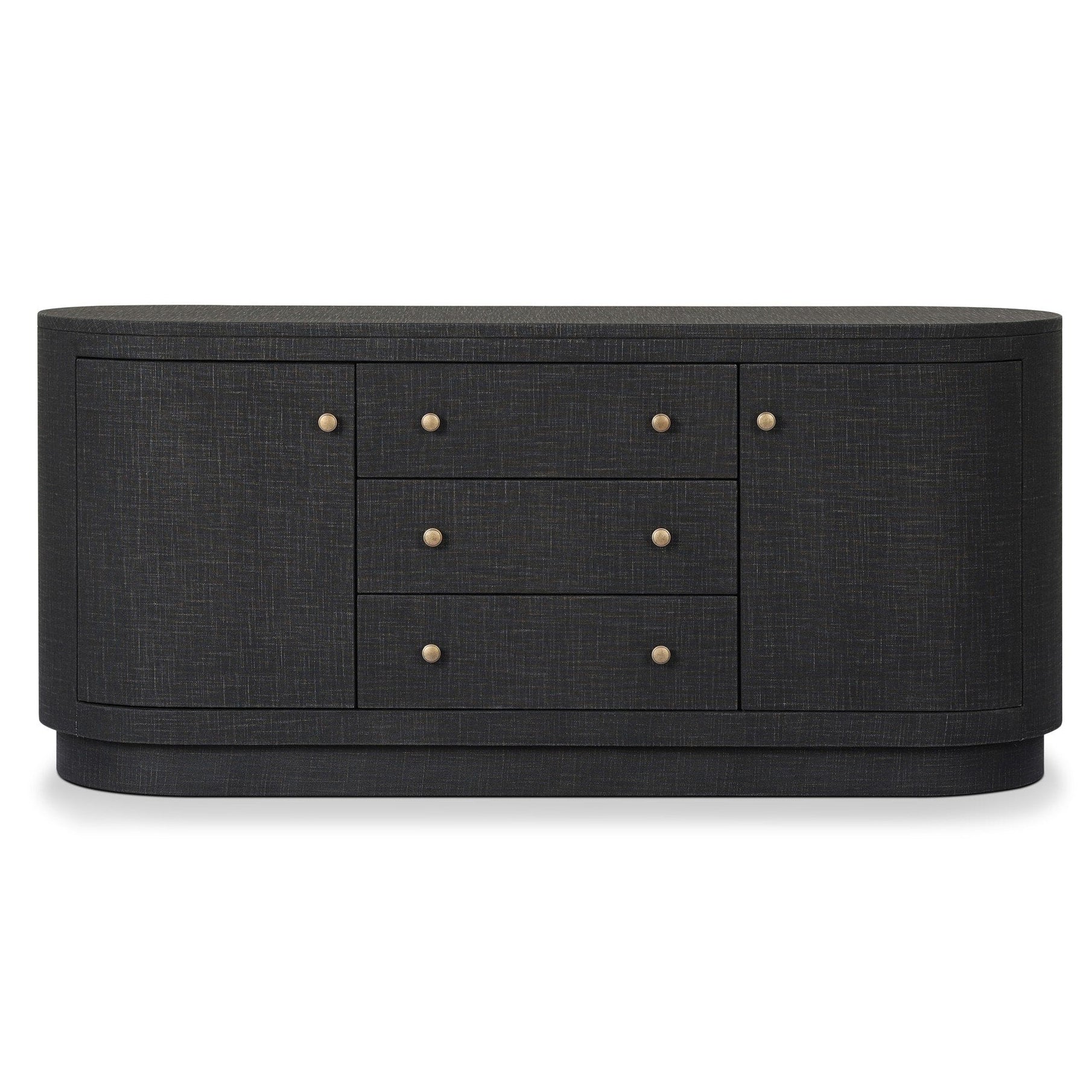Four Hands Amelia Light Antique Brass Media Console front view