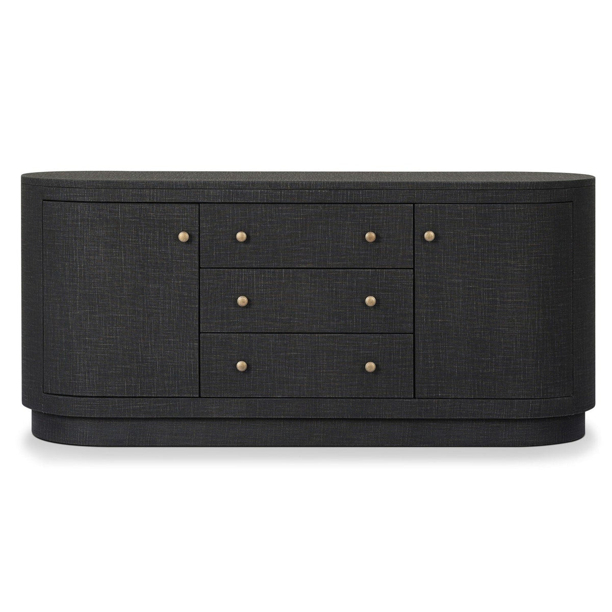 Four Hands Amelia Light Antique Brass Media Console front view