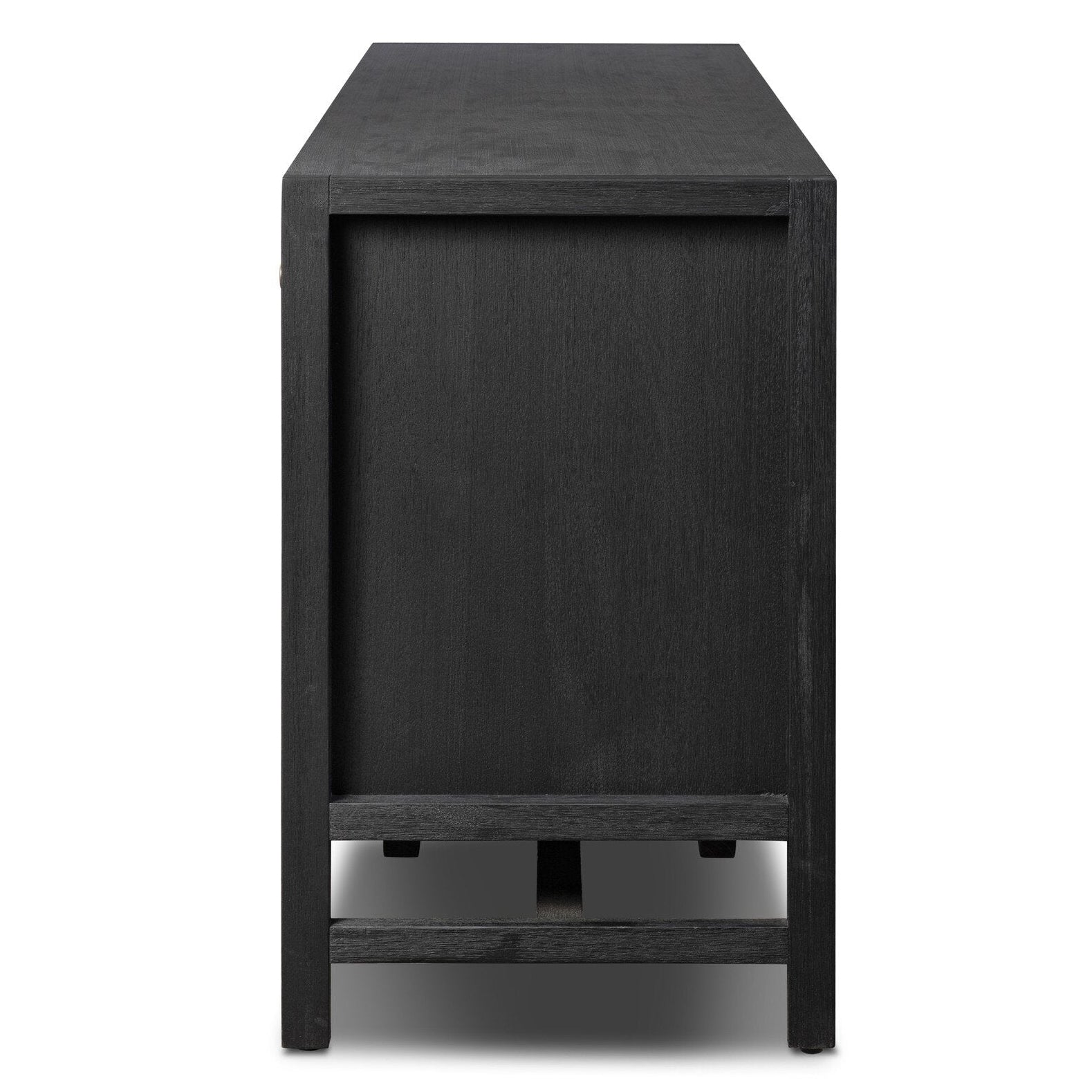 Four Hands Sullivan Black Acacia Media Console - side view