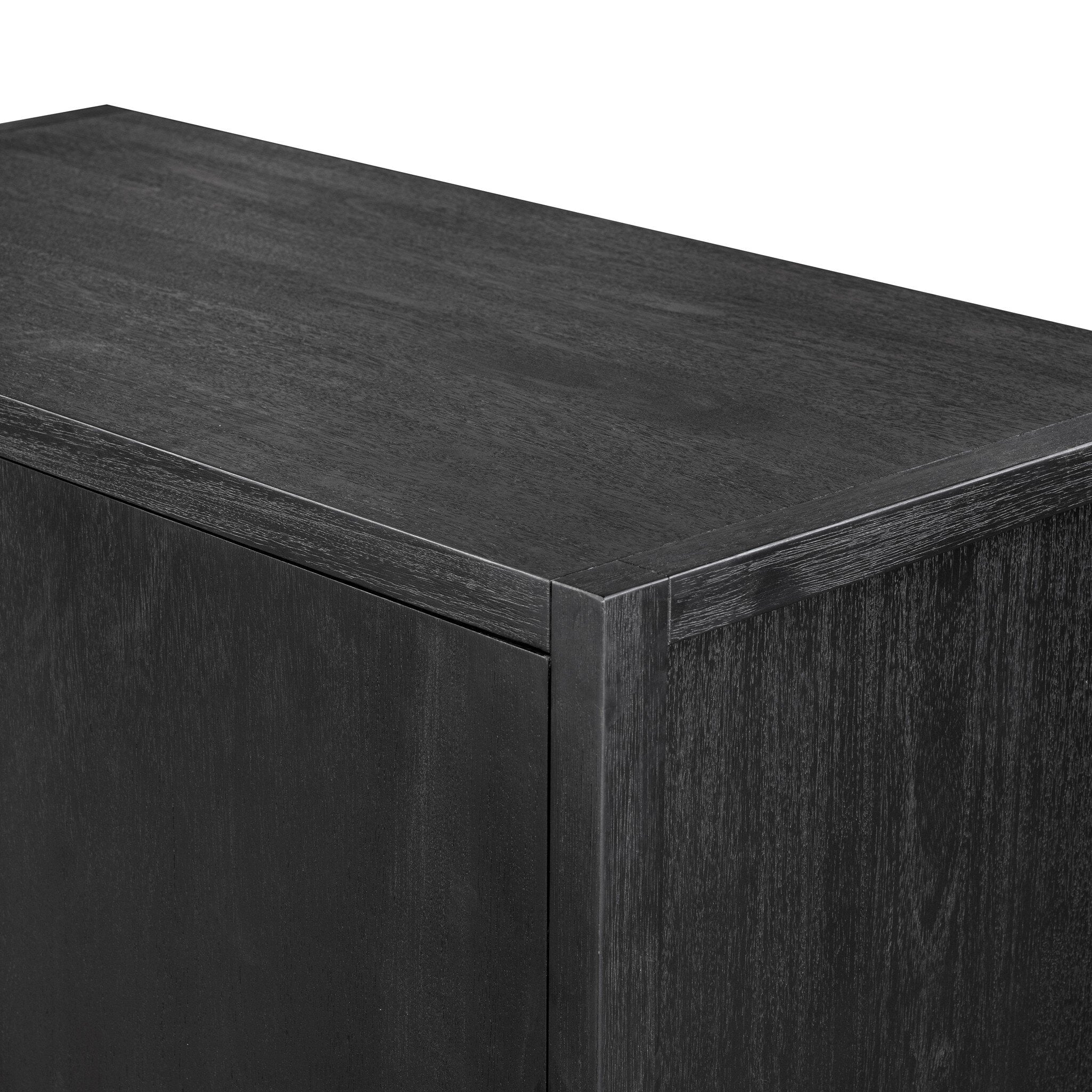 Four Hands Sullivan Black Acacia Chest - detail 3