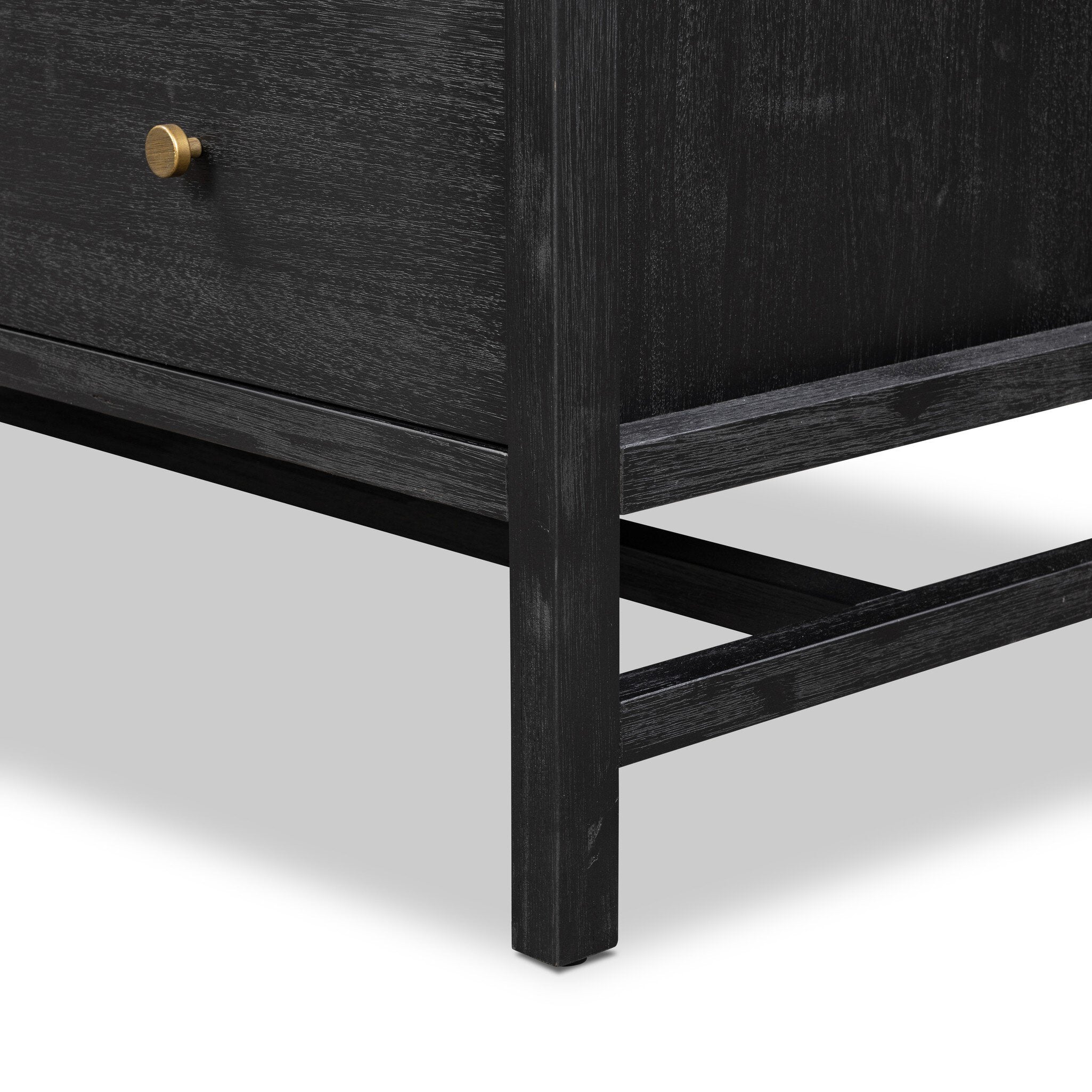 Four Hands Sullivan Black Acacia Chest - detail 5
