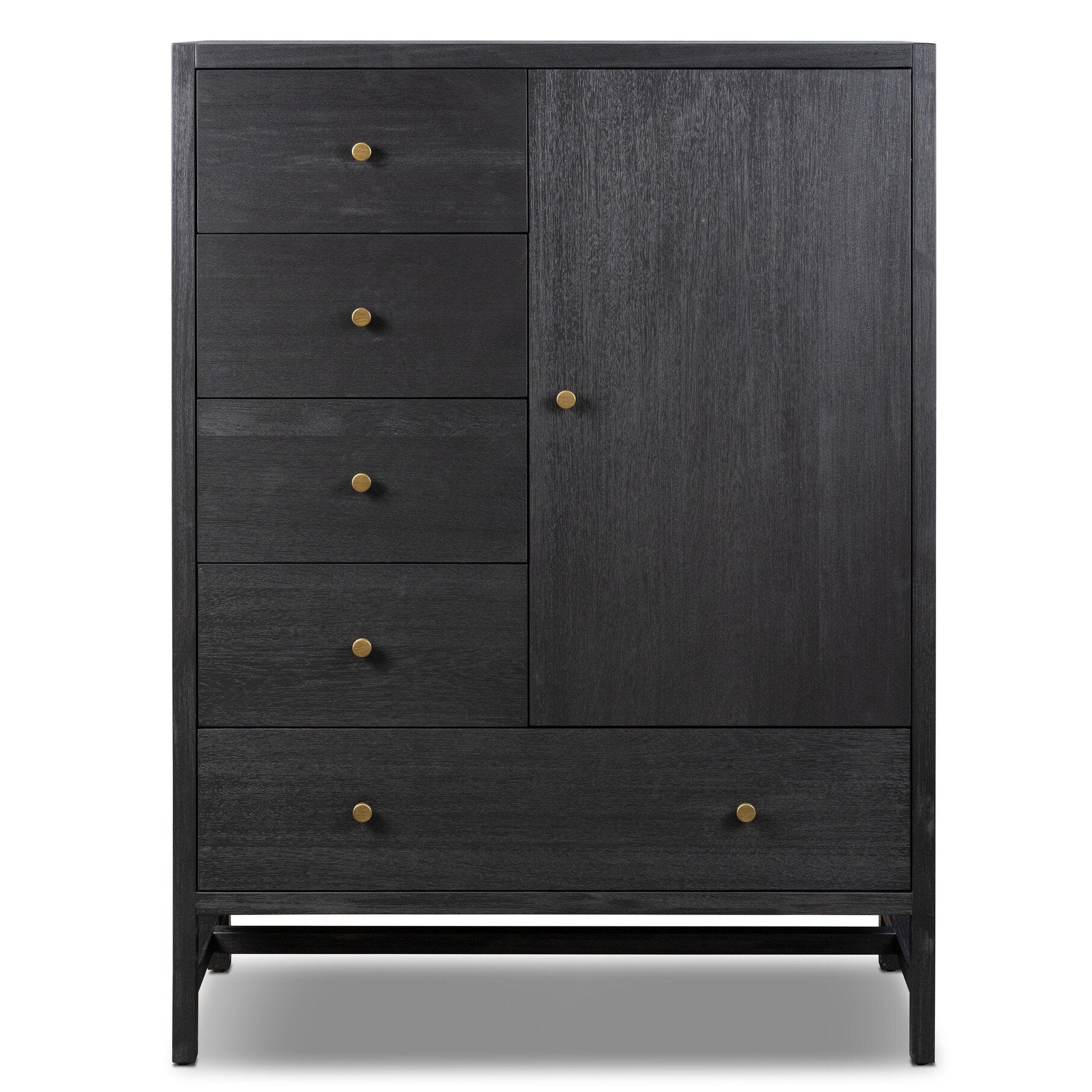 Four Hands Sullivan Black Acacia Chest - front view
