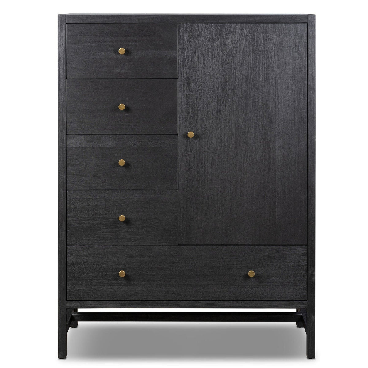 Four Hands Sullivan Black Acacia Chest - front view