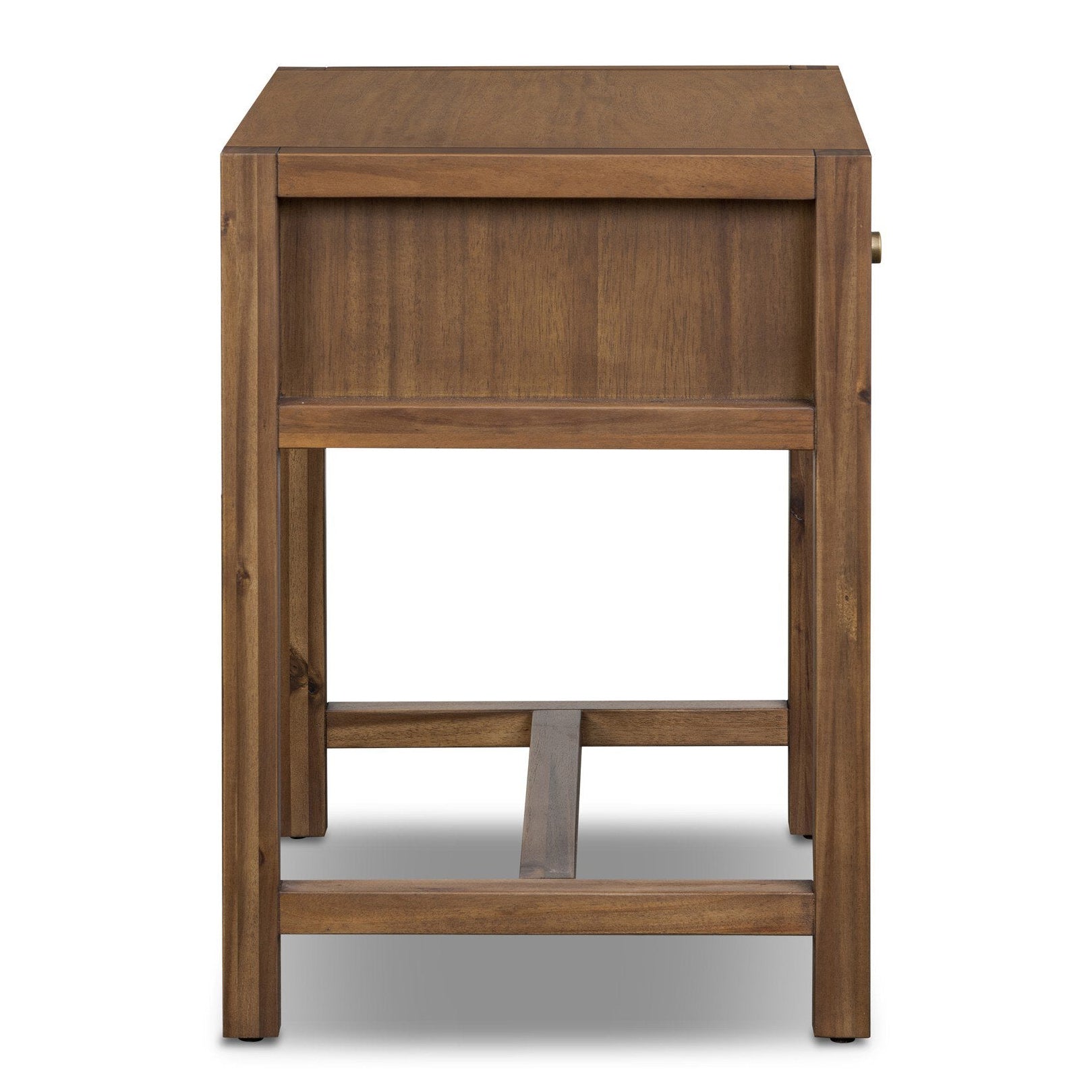 Four Hands Sullivan Saddle Tan Small Nightstand - side view