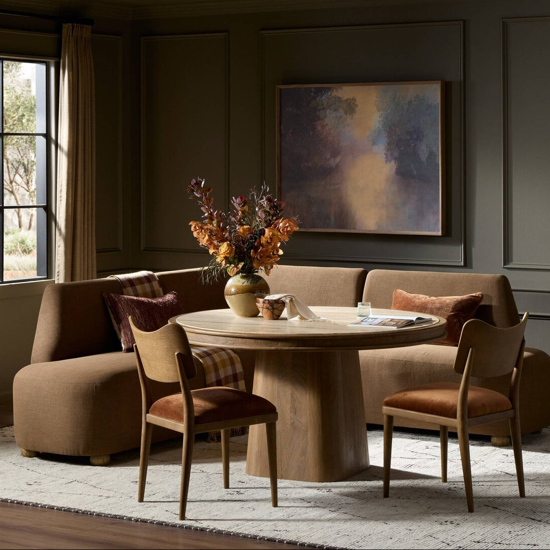 Four Hands Clemence L-Shape Dining Banquette