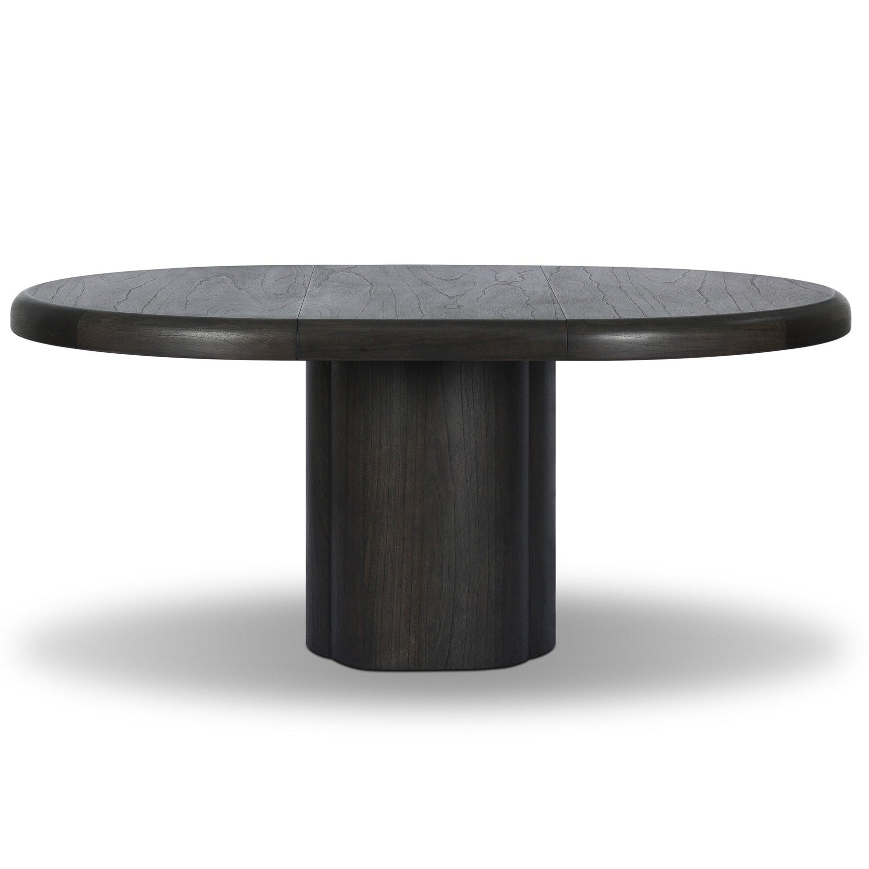 Four Hands Pemble Smoked Black Mindi Extension Dining Table - back view (view 2)