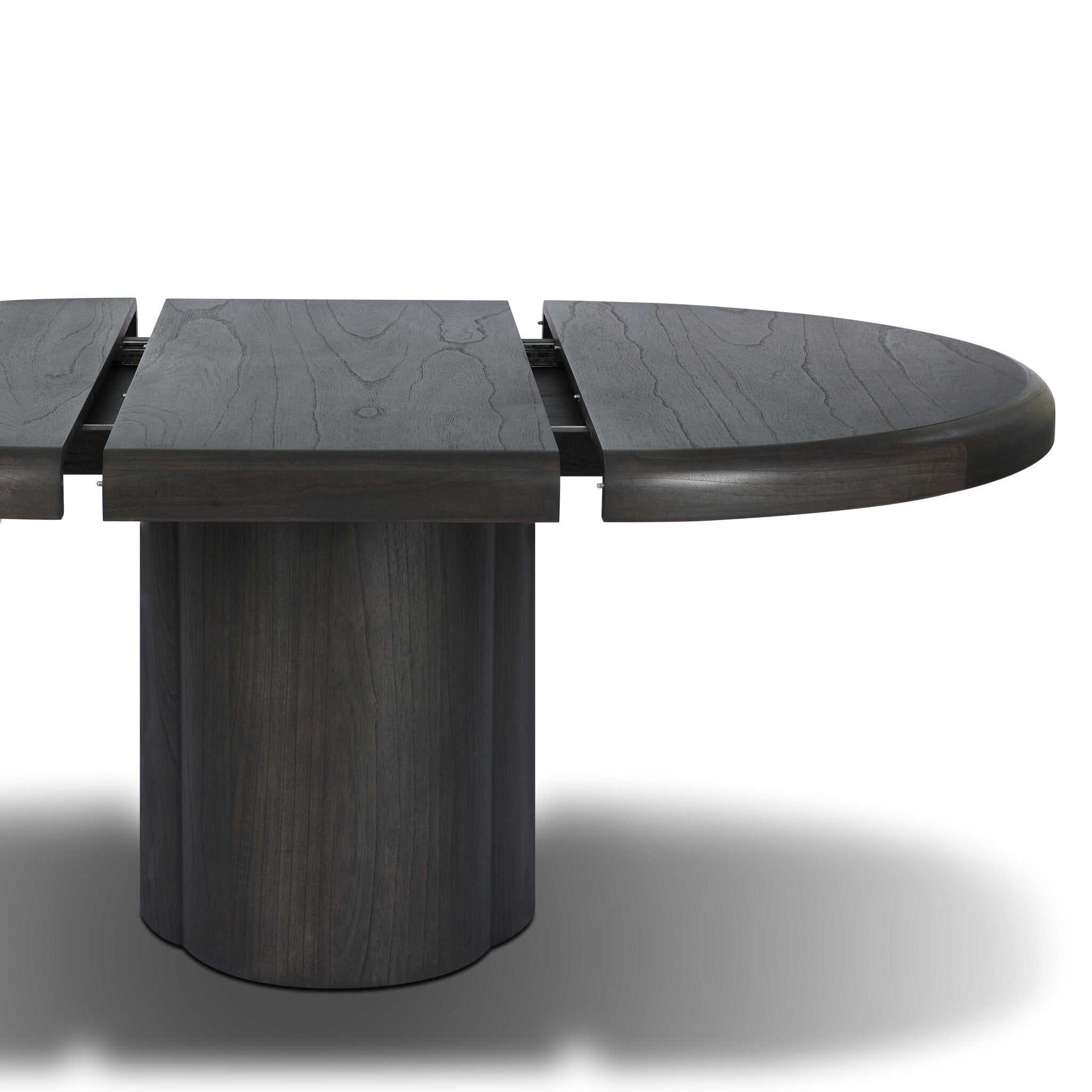 Four Hands Pemble Smoked Black Mindi Extension Dining Table - detail 1