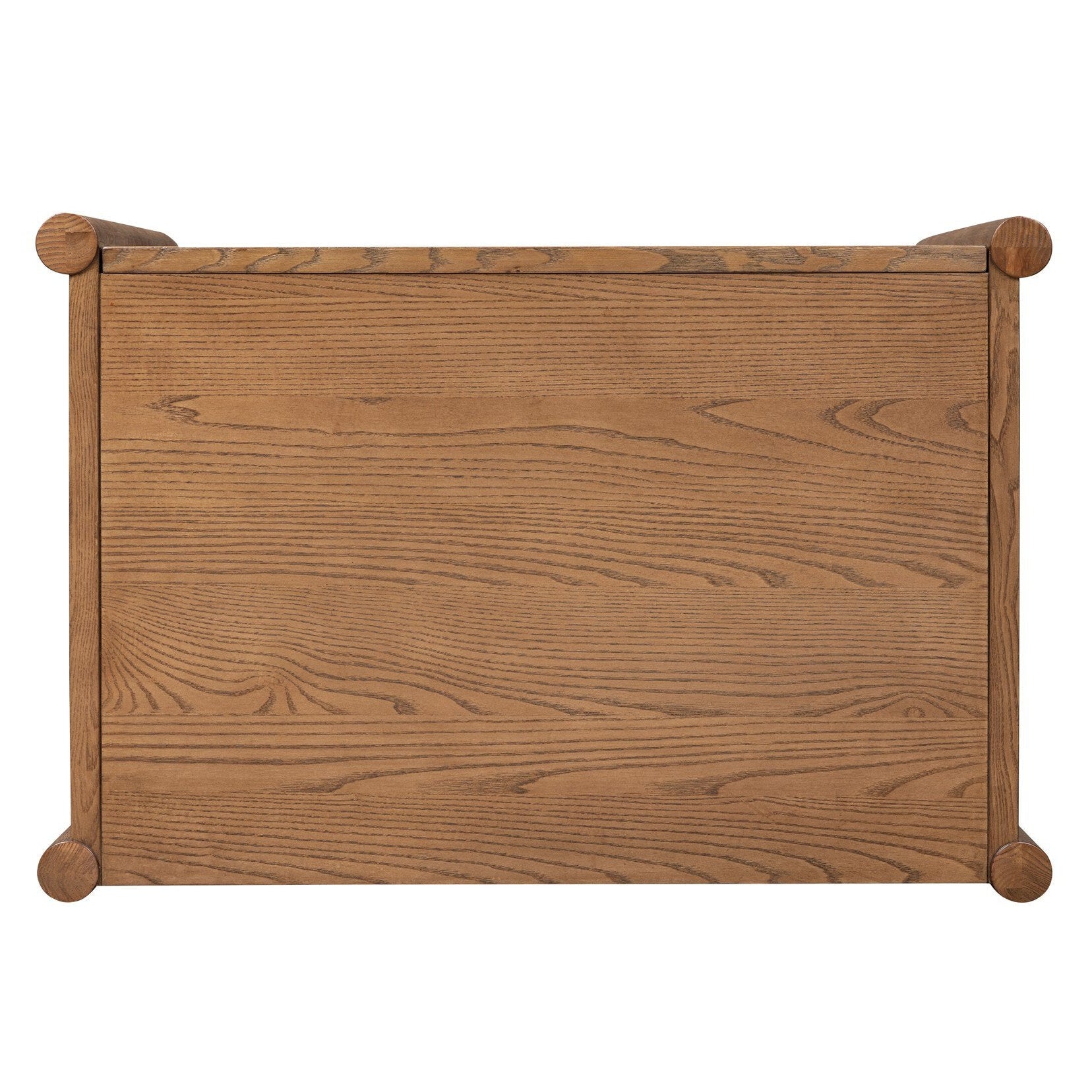 Four Hands Salado Natural Ash 2 Drawer Nightstand - top-down view