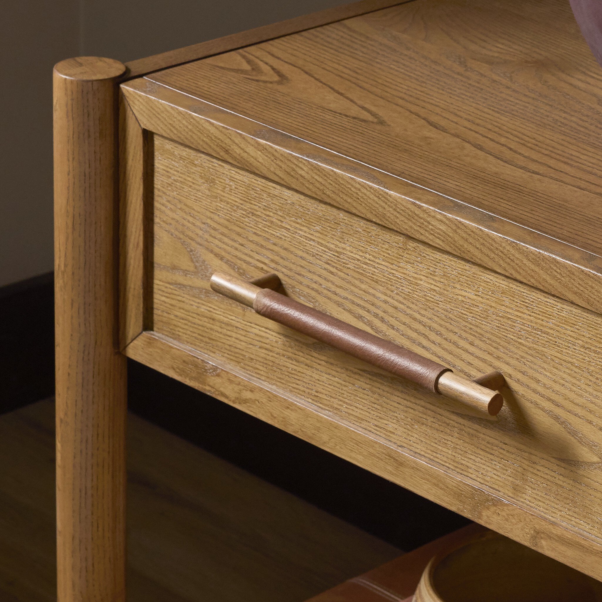 Four Hands Salado Natural Ash 1 Drawer Nightstand - detail 9