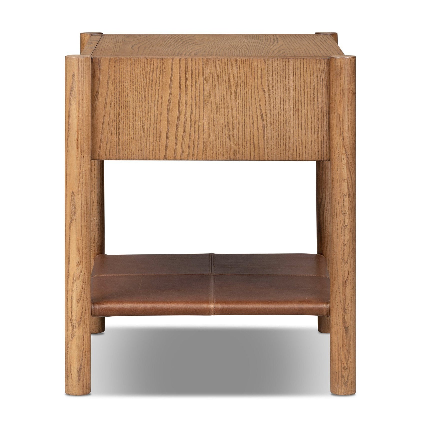 Four Hands Salado Natural Ash 1 Drawer Nightstand - side view