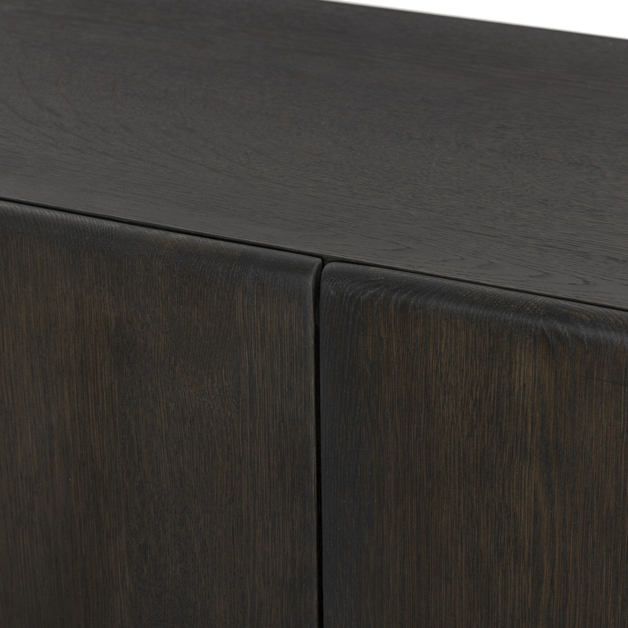 Four Hands Cosgrove Espresso Oak Sideboard craftsmanship close-up