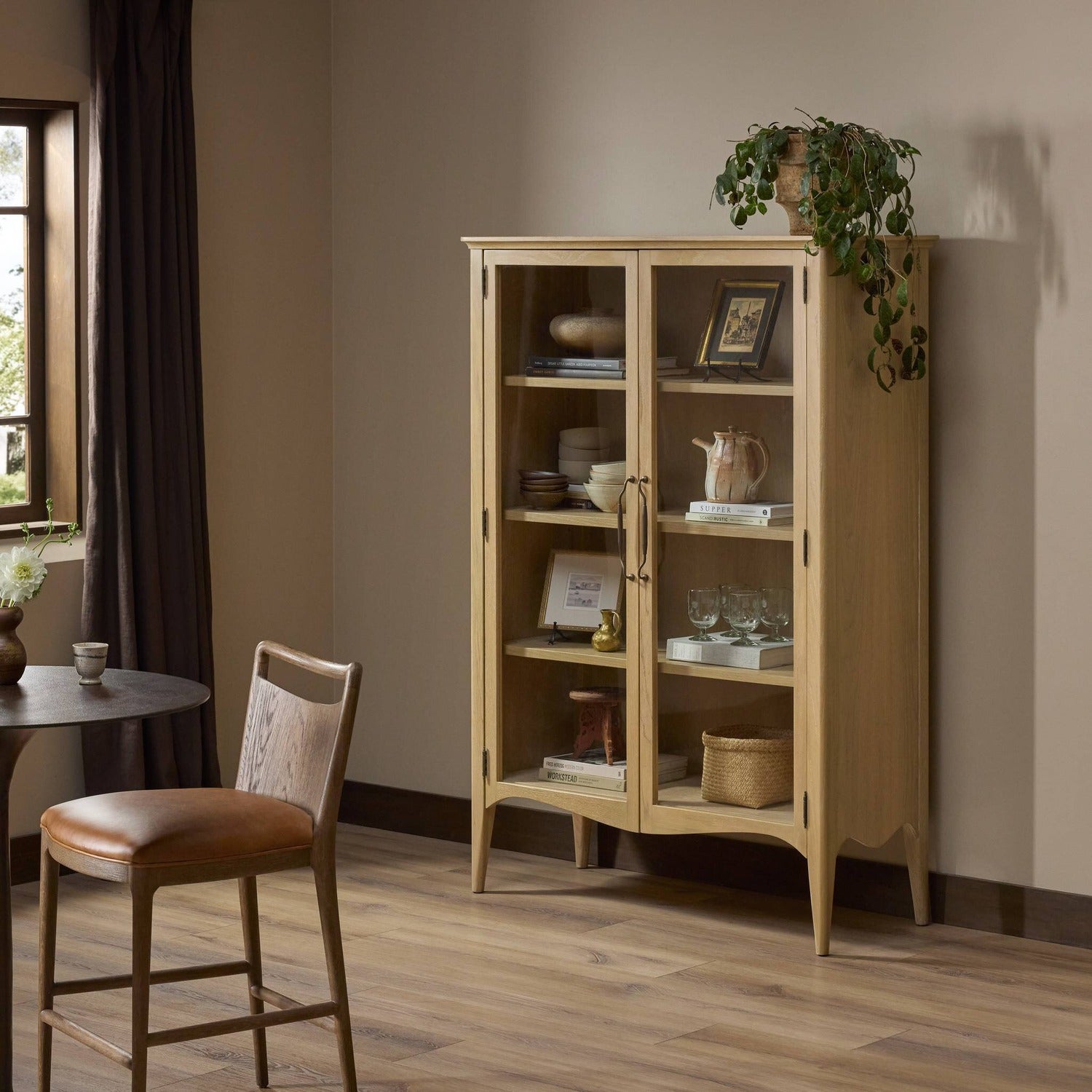 Four Hands Gates Light Natural Oak Cabinet