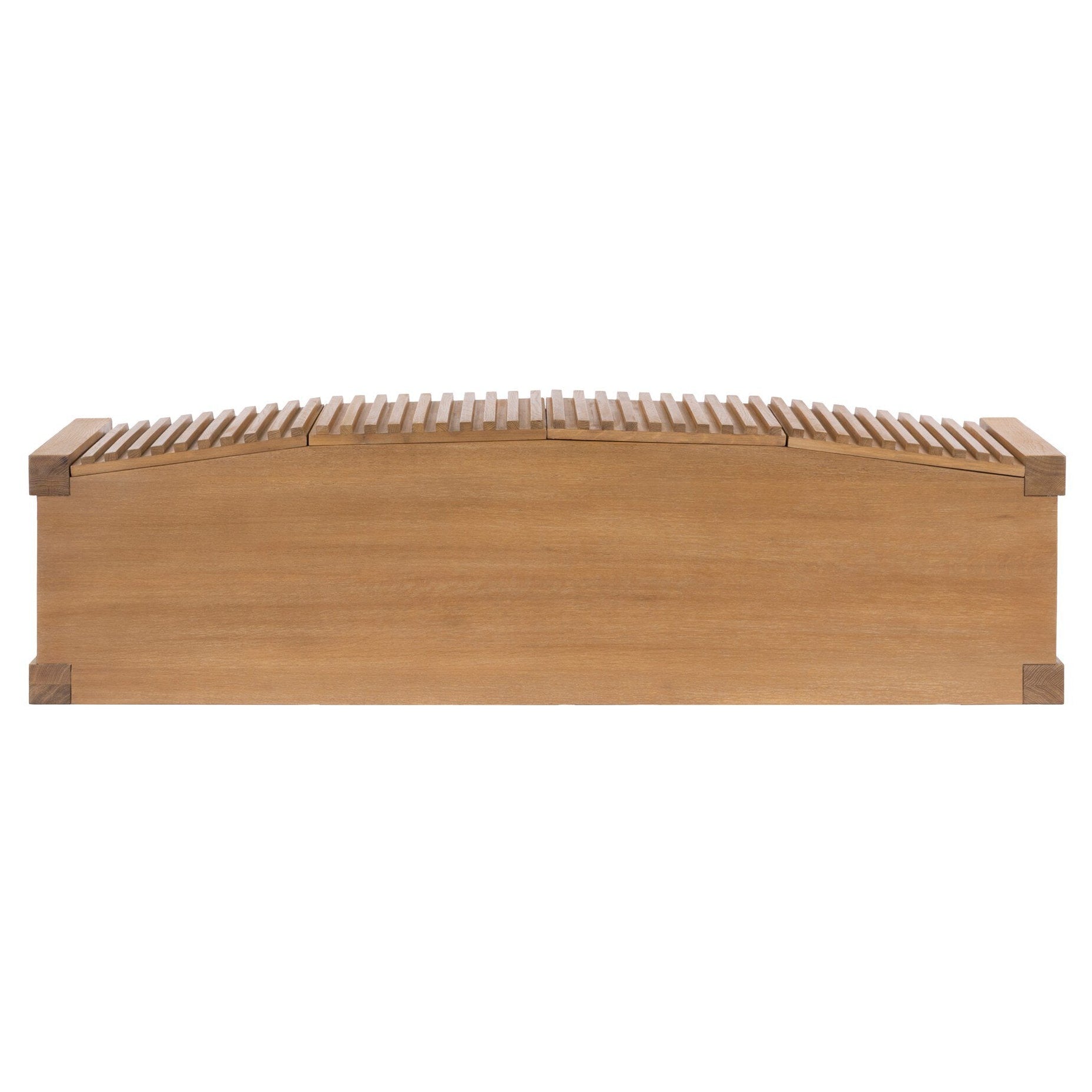 Four Hands Tristan Light Natural Oak Media Console top-down view
