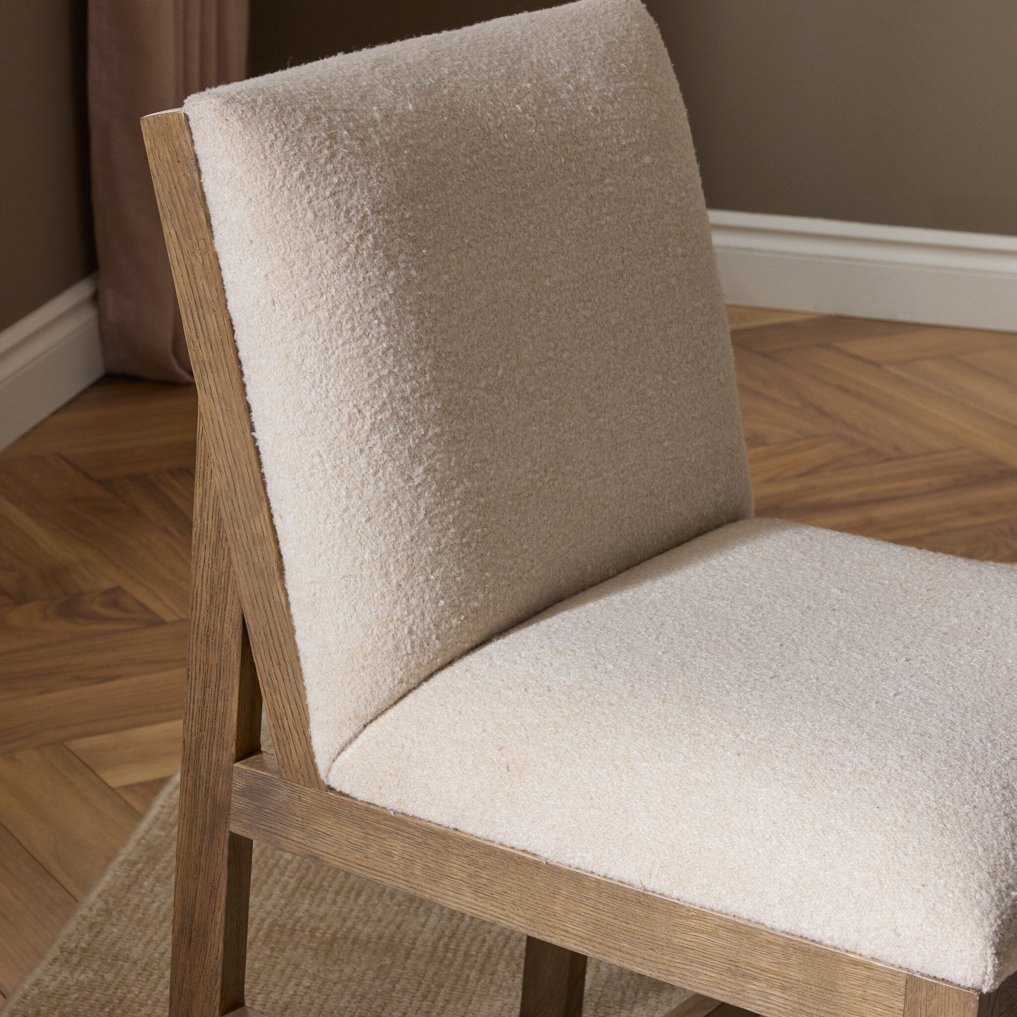 Four Hands Gables Crete Sand Dining Chair detail view 5