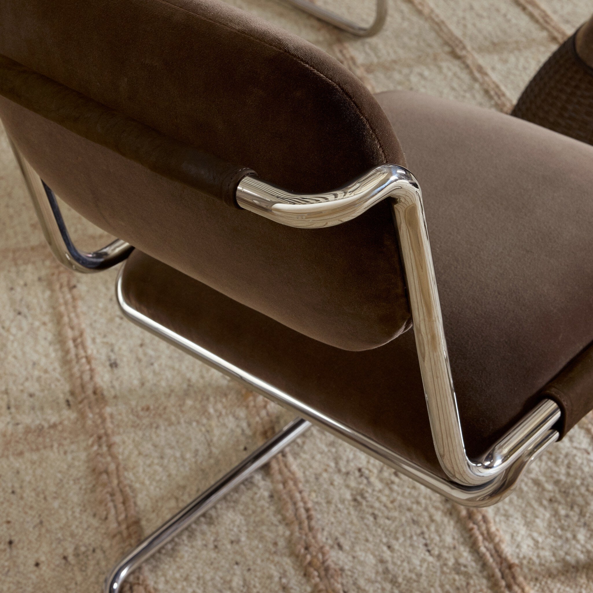 Four Hands Bram Surrey Mink Dining Chair detail view 7