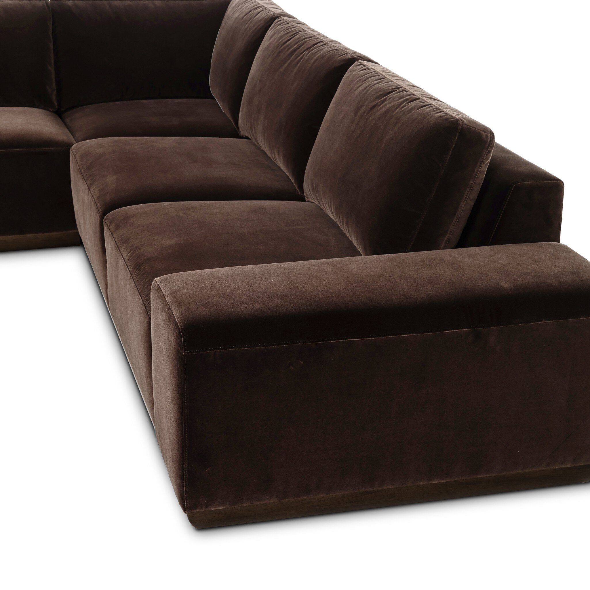 Four Hands Isaiah Surrey Cocoa 3 Piece Sectional Sofa detail view 3