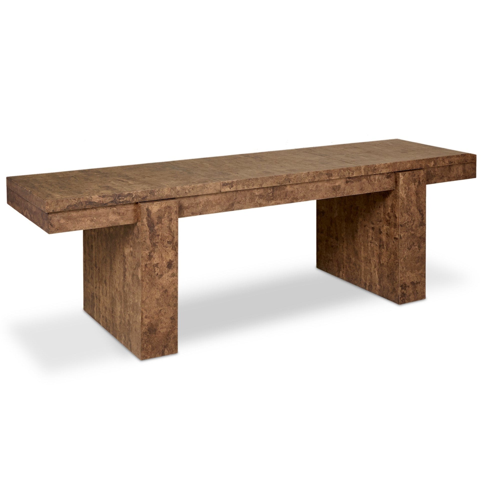 Four Hands Brote Dark Bark Paper Shuffleboard Table styled view 2