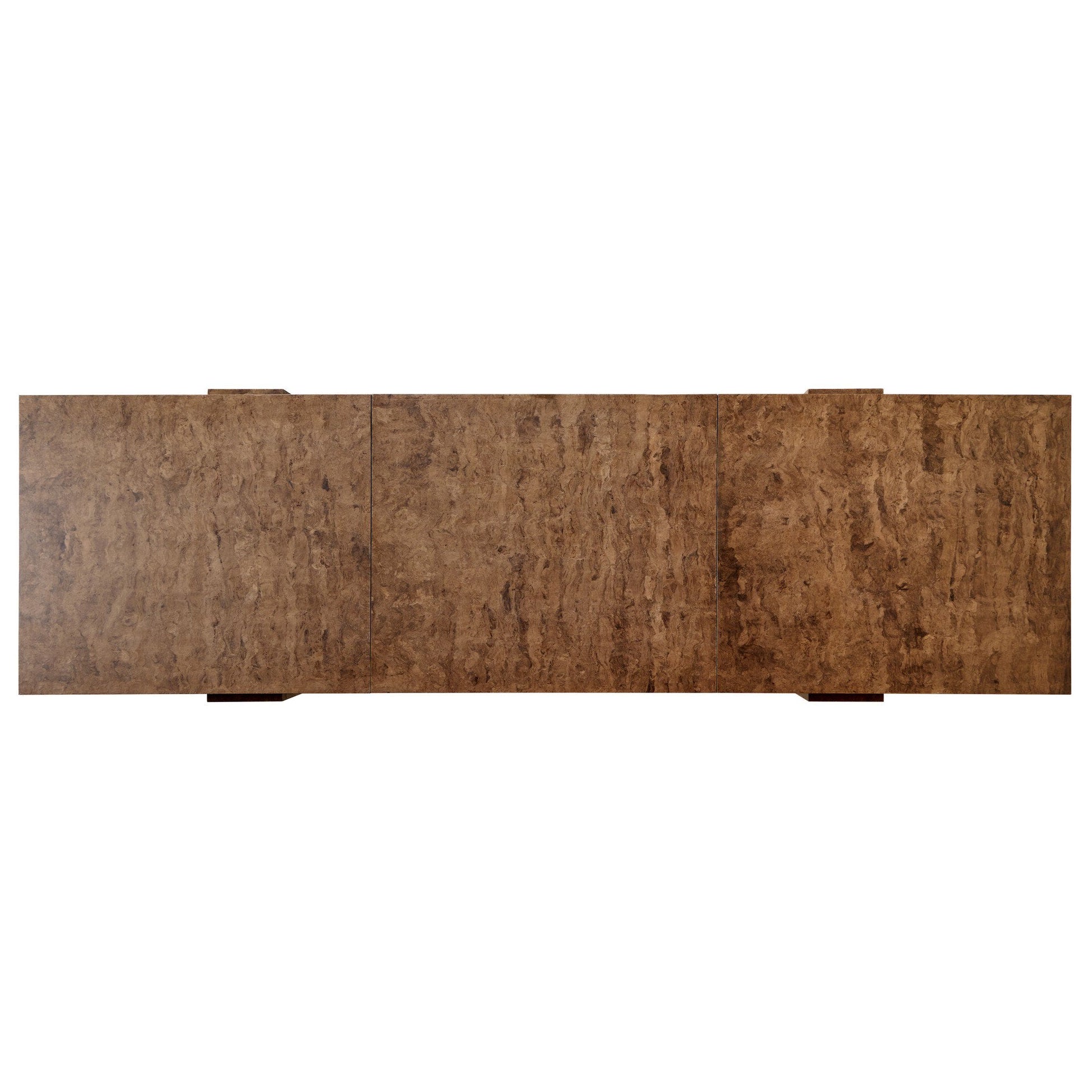 Four Hands Brote Dark Bark Paper Shuffleboard Table top view 2