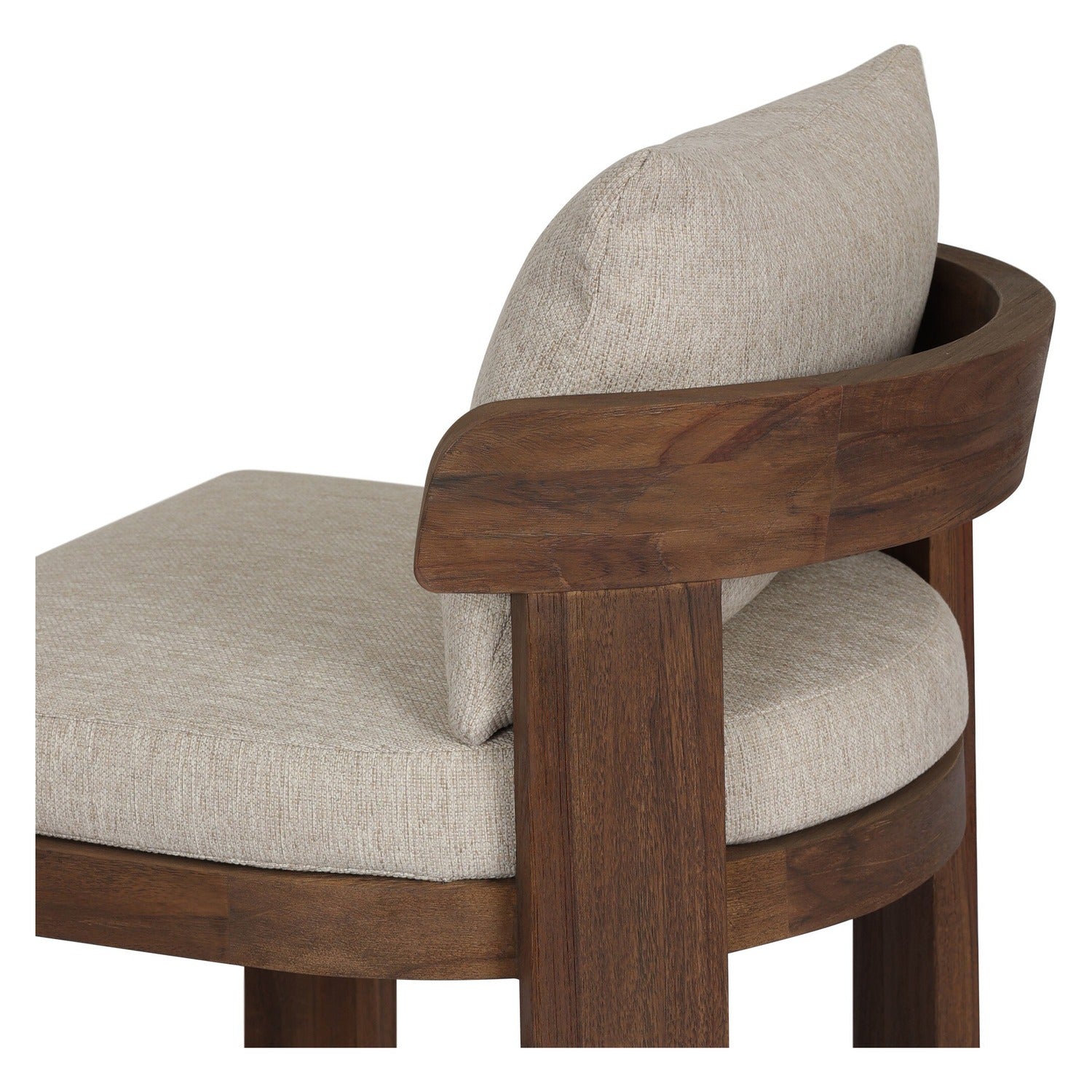 Four Hands Jackson Ellor Beige Outdoor Armless Dining Chair Set of 2