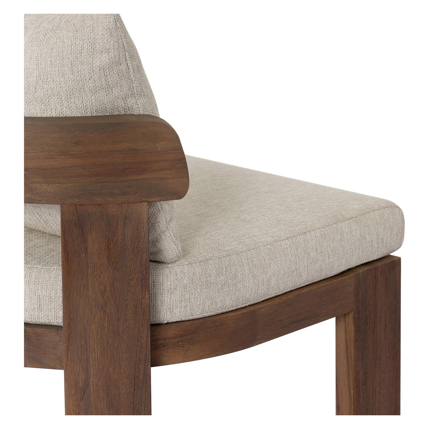 Four Hands Jackson Ellor Beige Outdoor Armless Dining Chair Set of 2