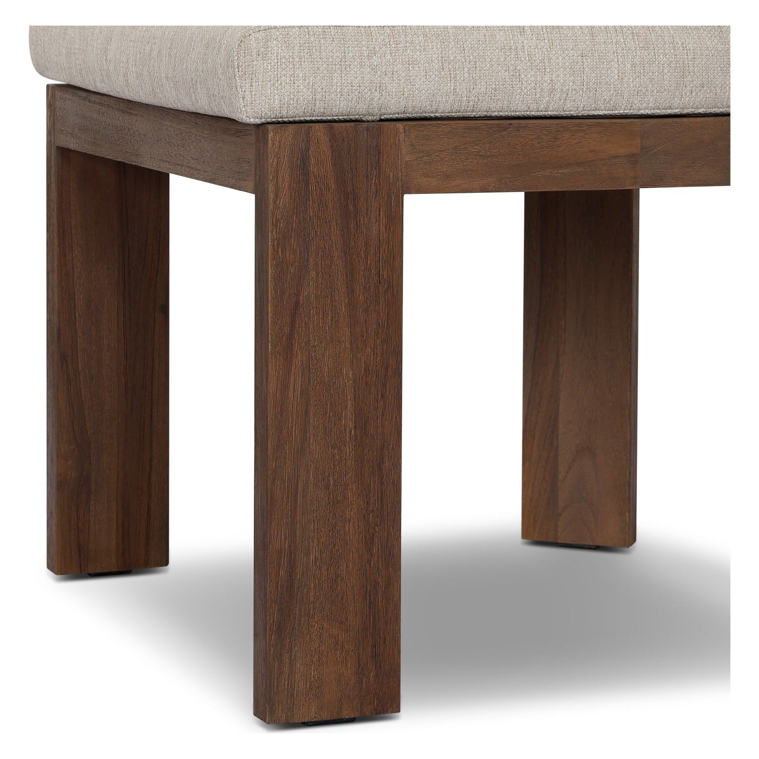 Four Hands Jackson Ellor Beige Outdoor Armless Dining Chair Set of 2