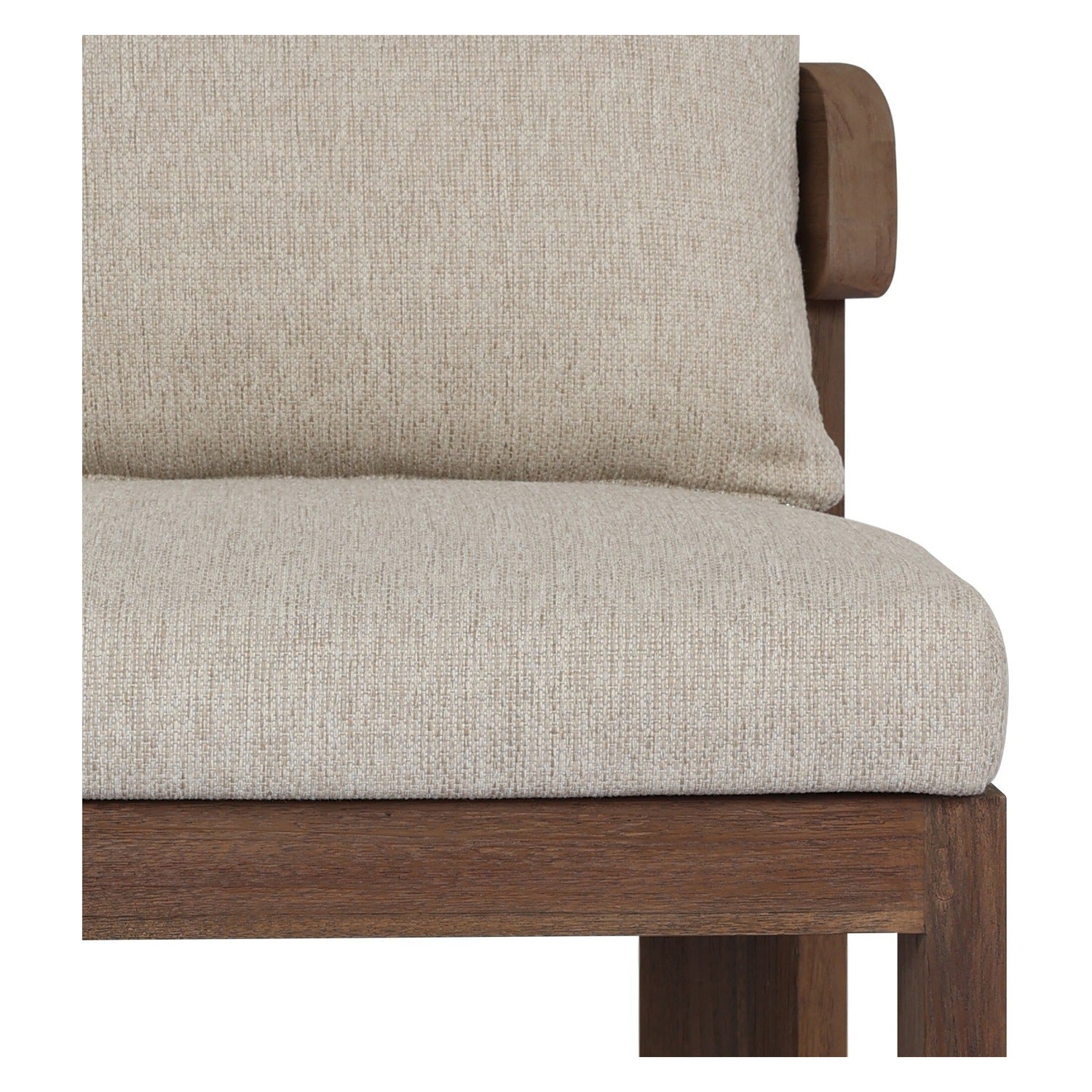 Four Hands Jackson Ellor Beige Outdoor Armless Dining Chair Set of 2