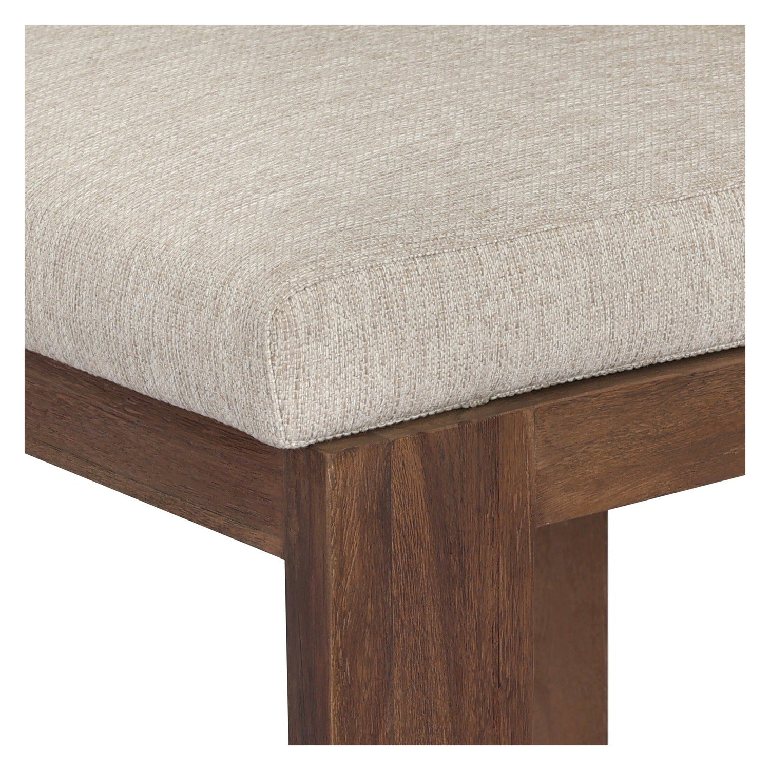 Four Hands Jackson Ellor Beige Outdoor Armless Dining Chair Set of 2