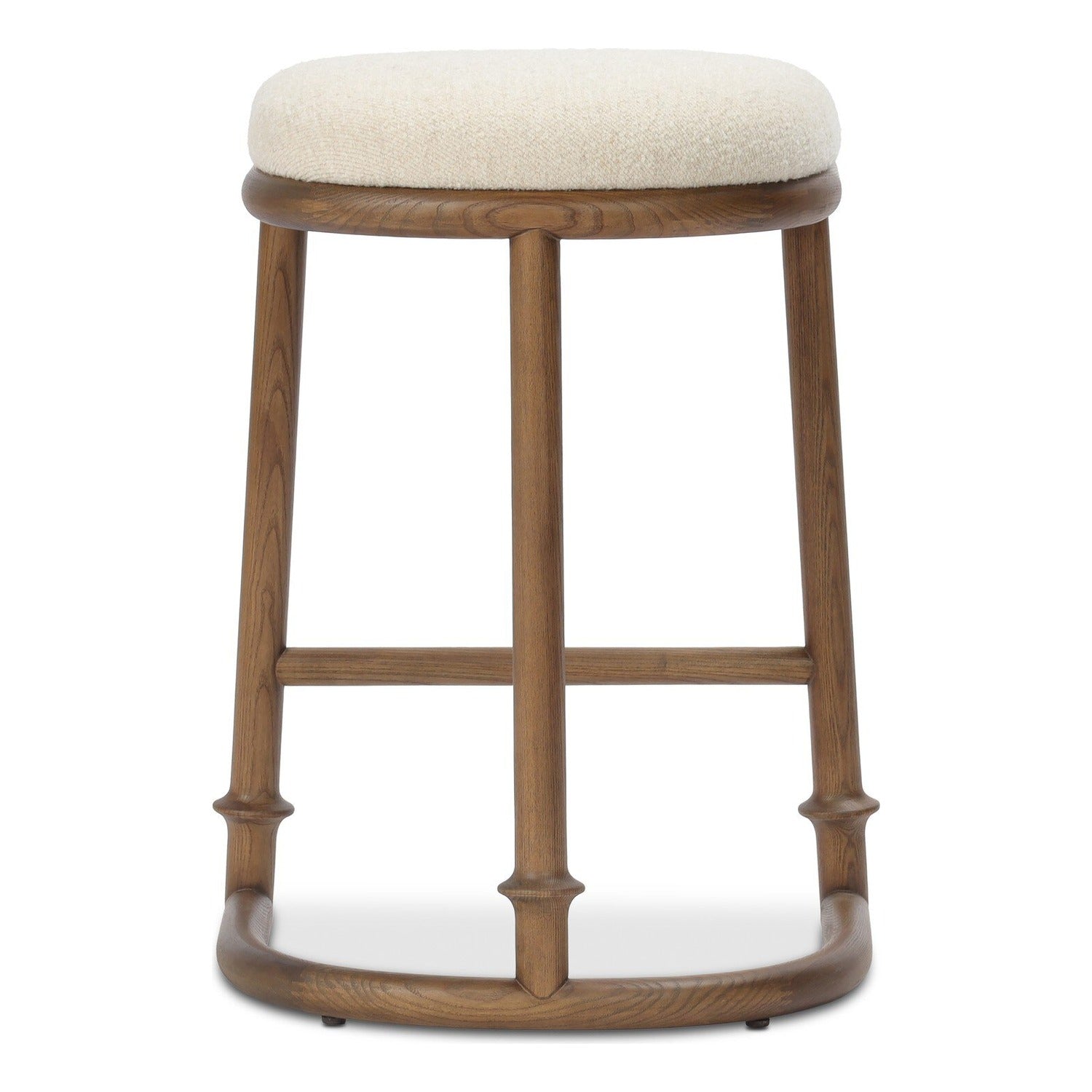 Four Hands Royce Charter Oatmeal Backless Counter Stool Set of 2