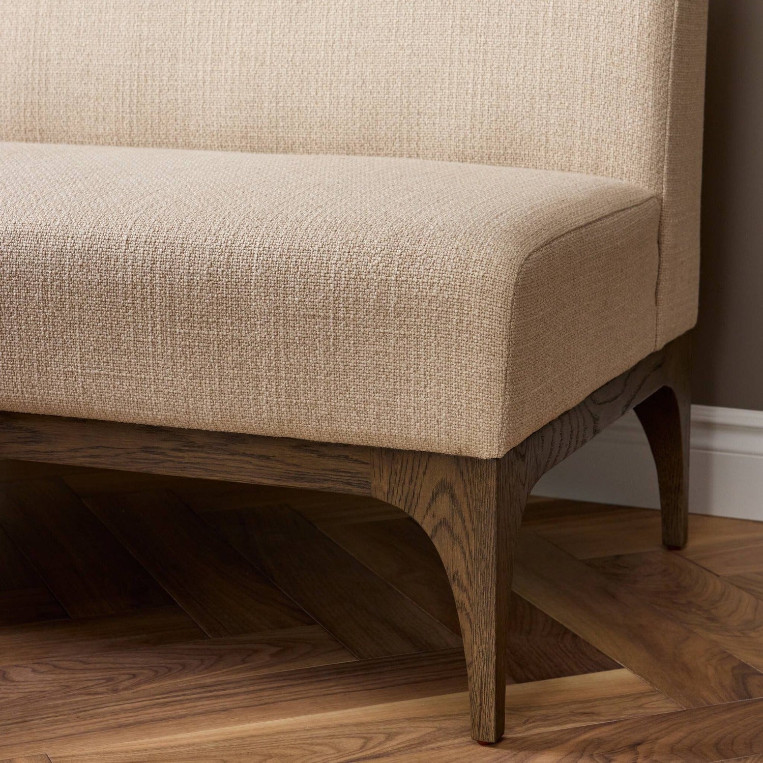 Four Hands Ellington Irving Flax 82in Banquette Dining Bench