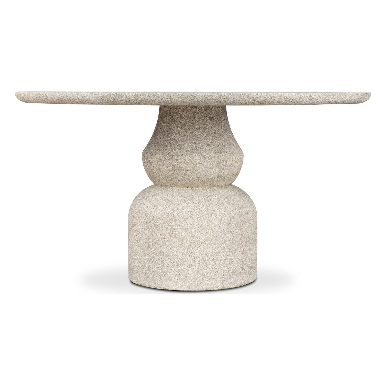 Four Hands Faber Aged Natural Concrete 55in Outdoor Dining Table