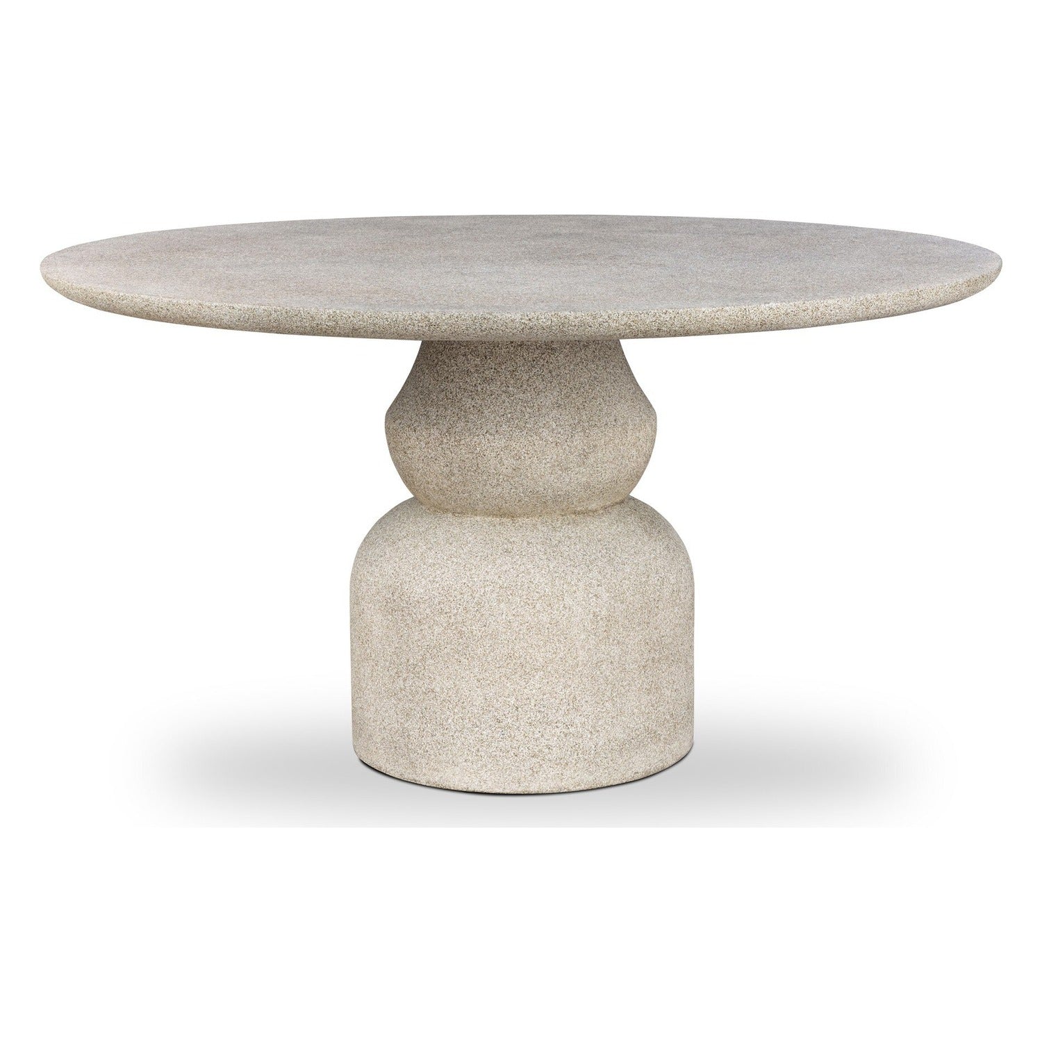 Four Hands Faber Aged Natural Concrete 55in Outdoor Dining Table