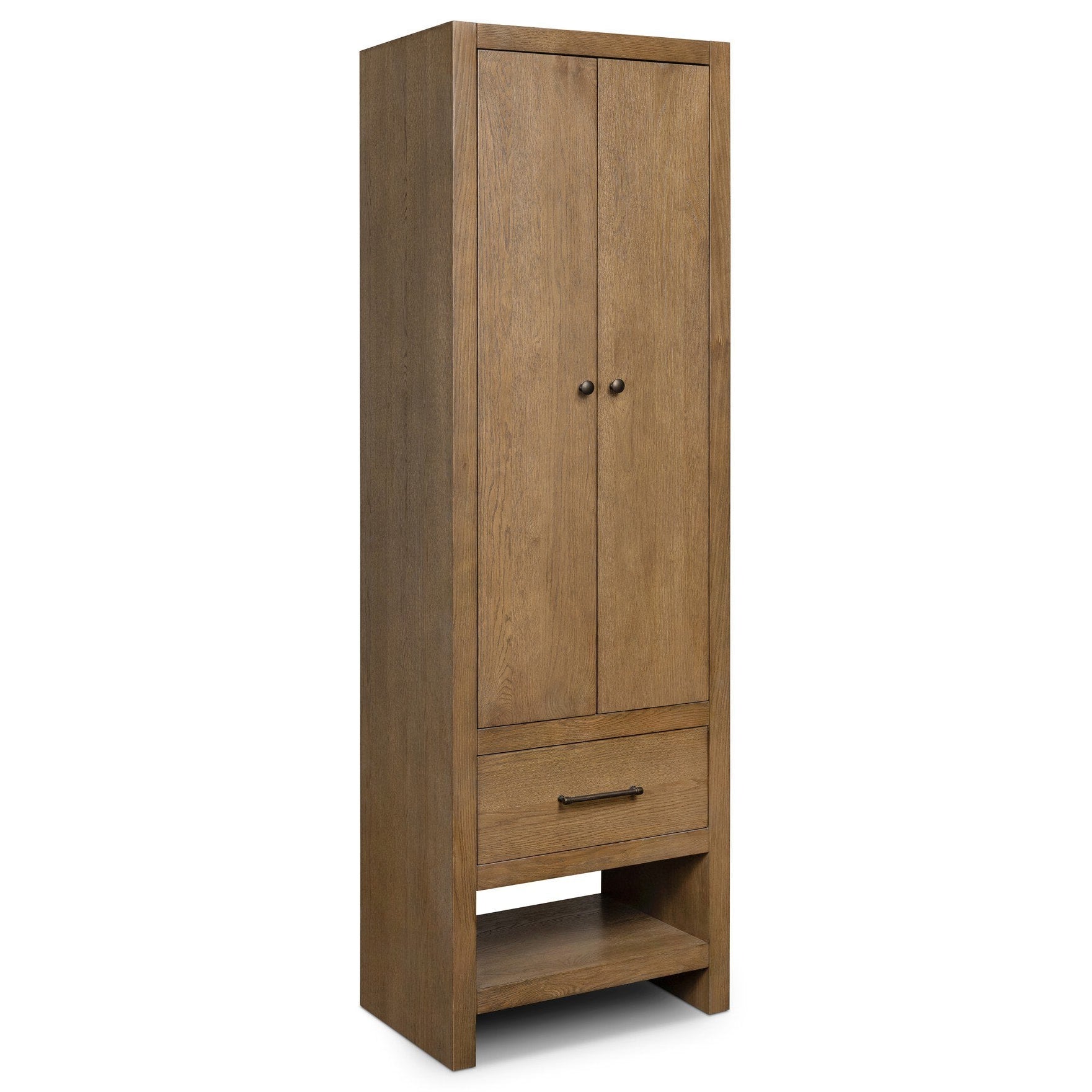 Four Hands Anthem Washed Natural Bath Storage styled setting