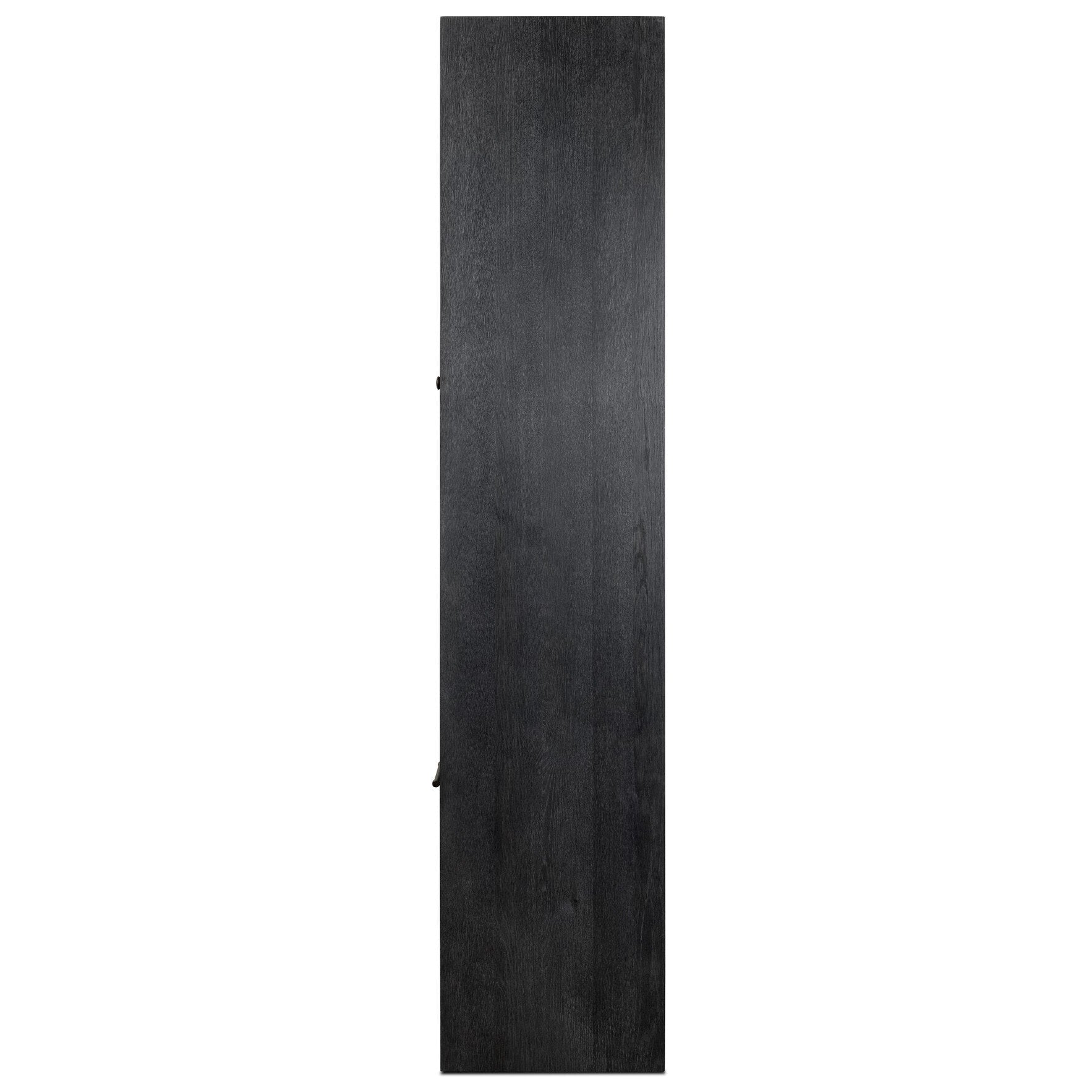Four Hands Anthem Black Wash Oak Bath Storage side view