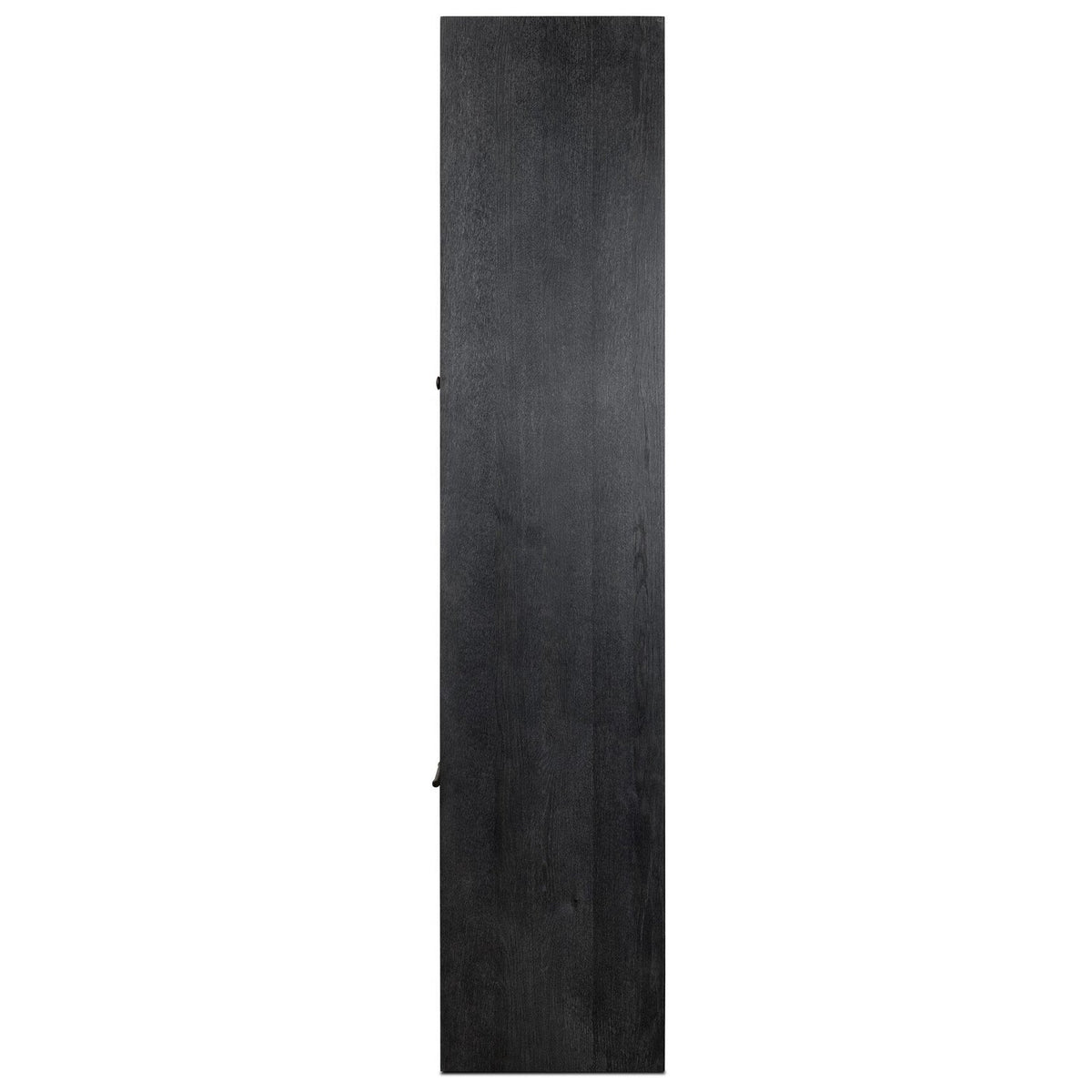 Four Hands Anthem Black Wash Oak Bath Storage side view