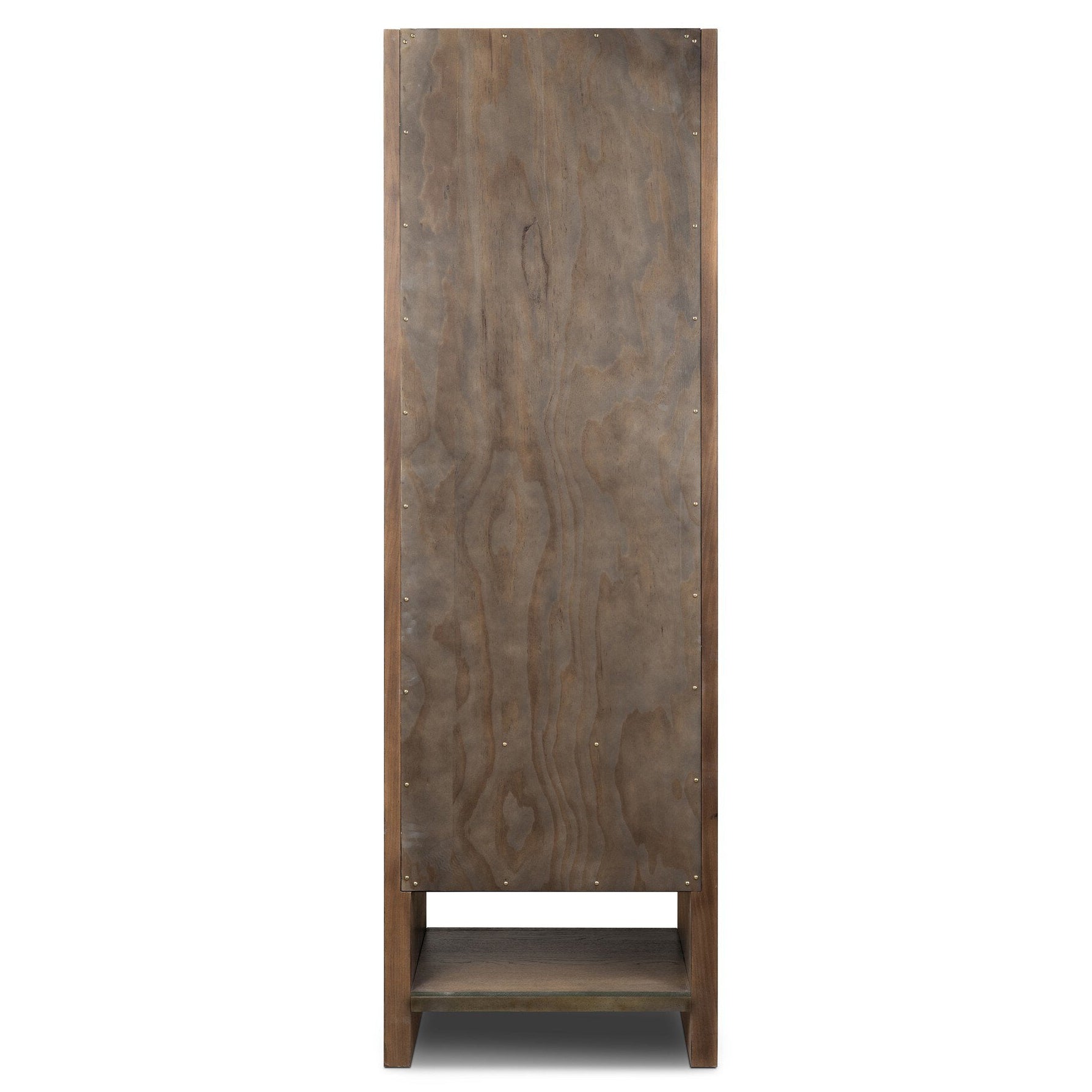 Four Hands Anthem Satin Espresso Oak Bath Storage back view