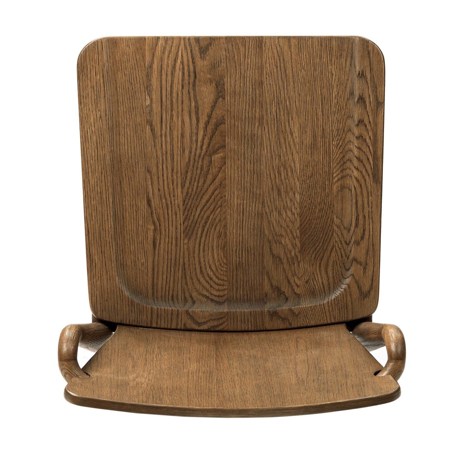 Four Hands Ankeny Amber Oak Dining Chair top-down view