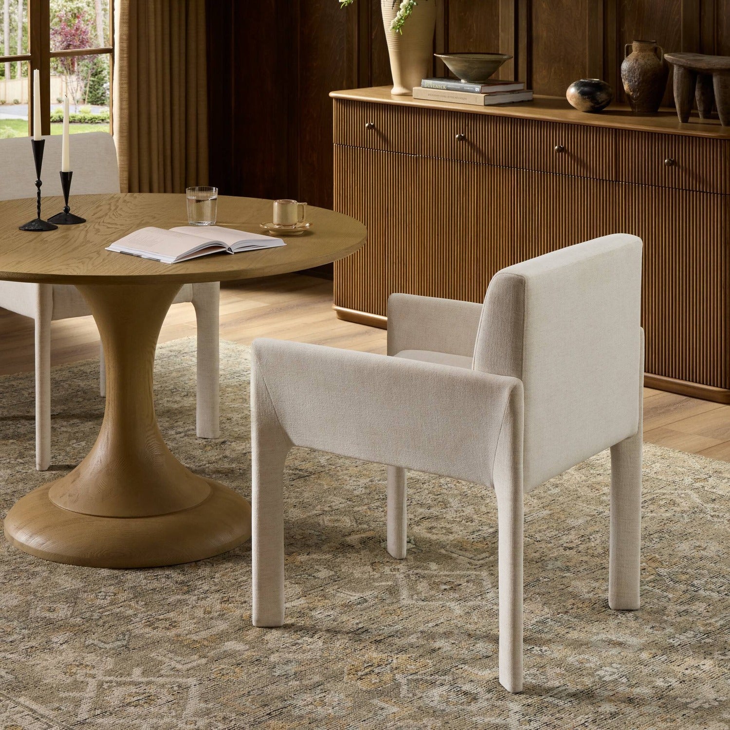 Four Hands Graford Crypton Nomad Snow Dining Chair Set of 2