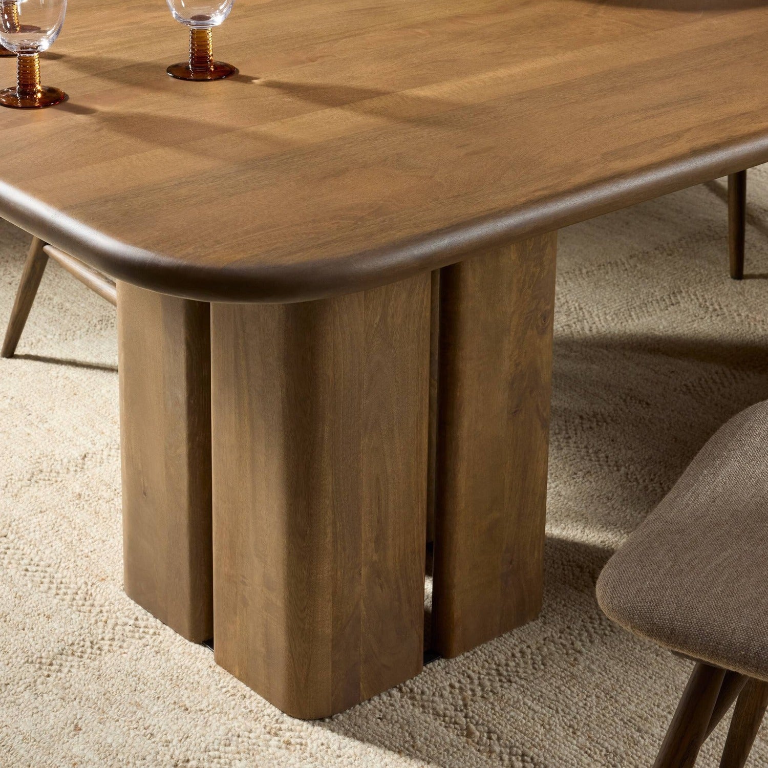Four Hands Rishi Washed Taupe Dining Table
