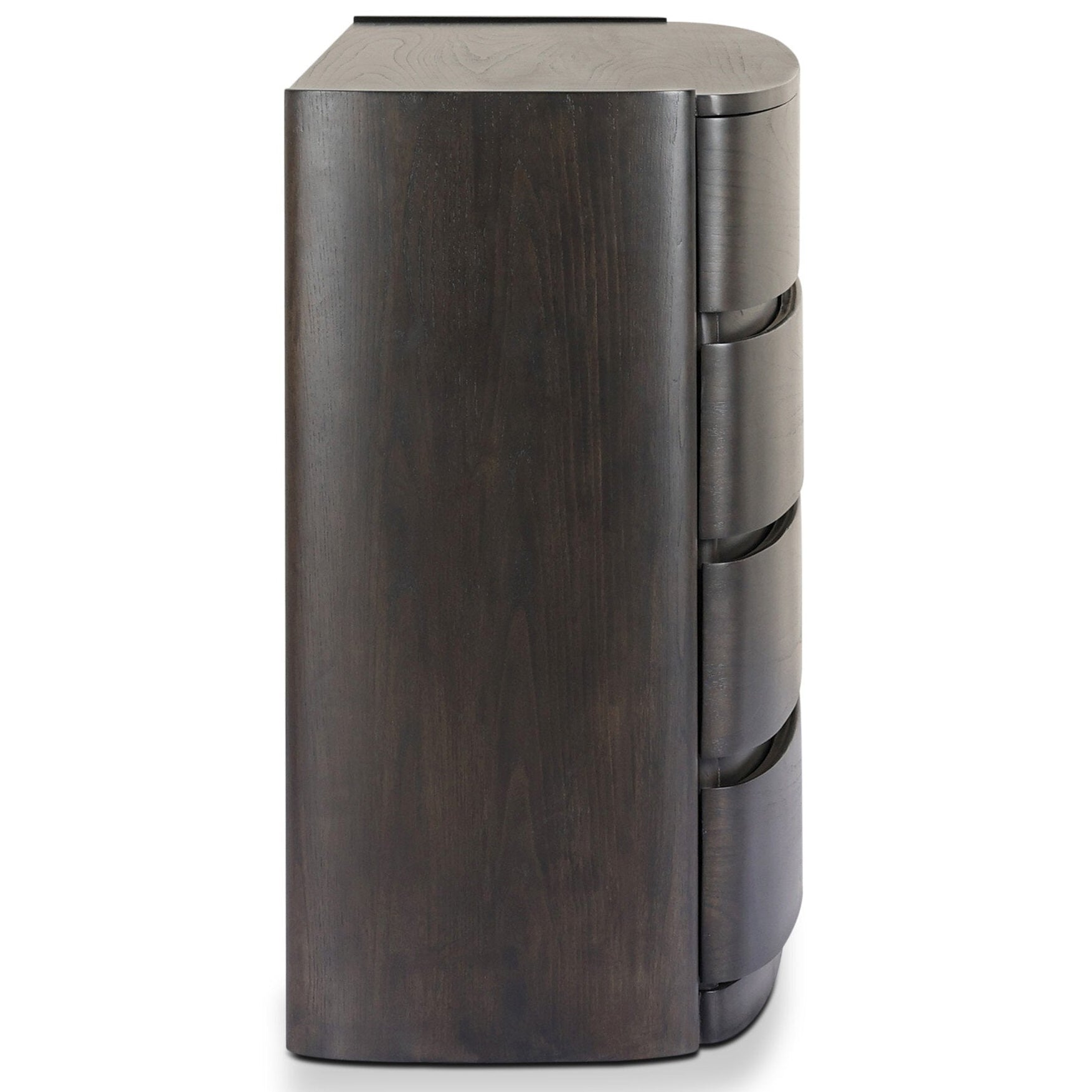 Four Hands Greer Smoked Black Sungkai 8 Drawer Dresser side view