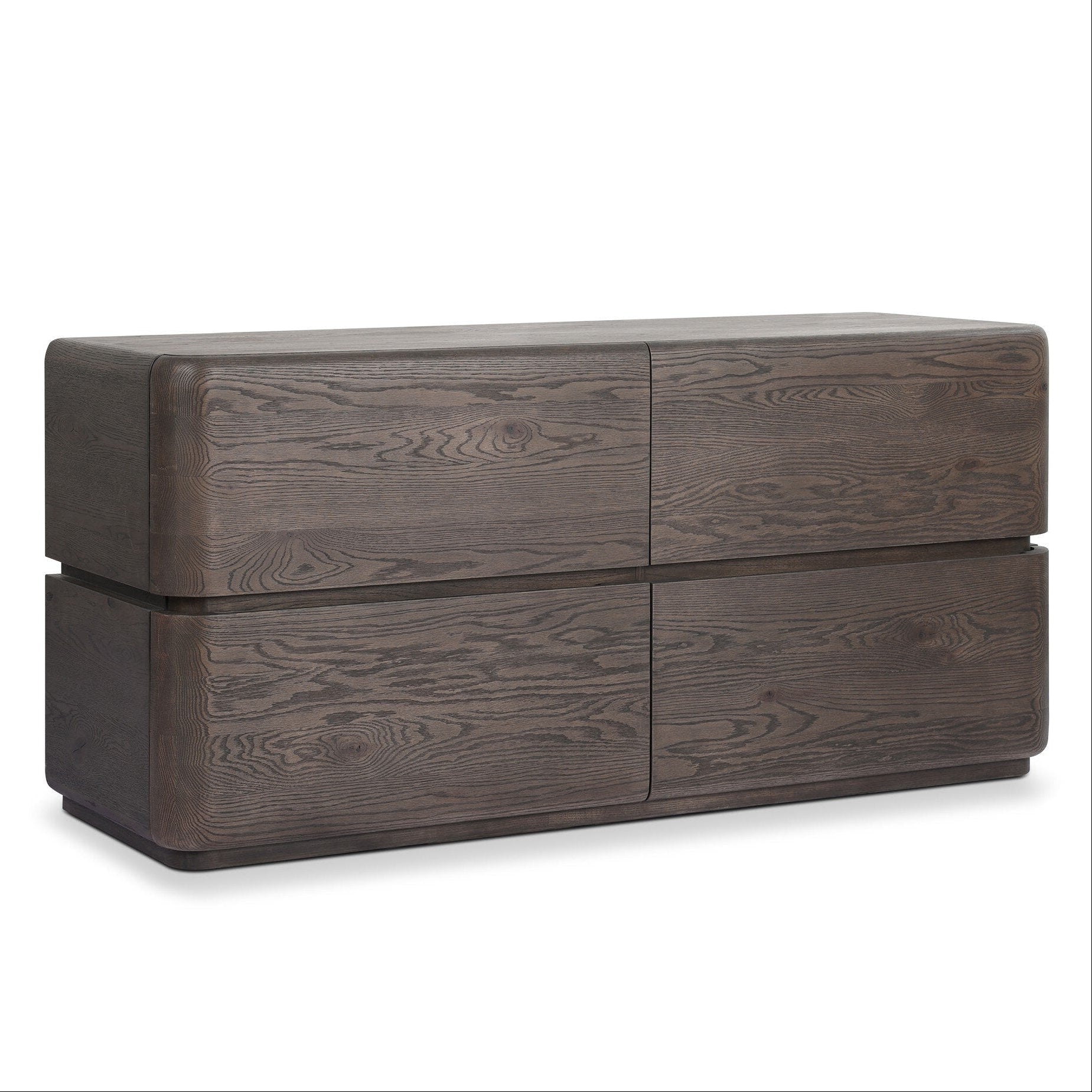 Four Hands Trona Tobacco Oak Dresser — styled view
