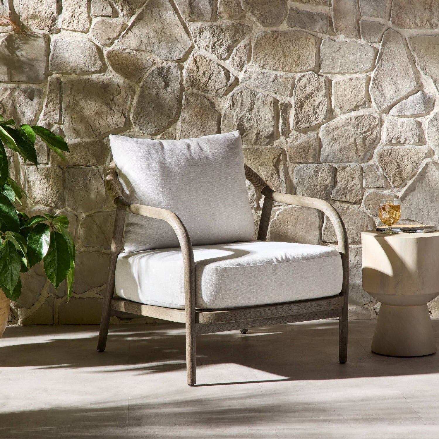 Four Hands Remi Vergo Cream Outdoor Chair