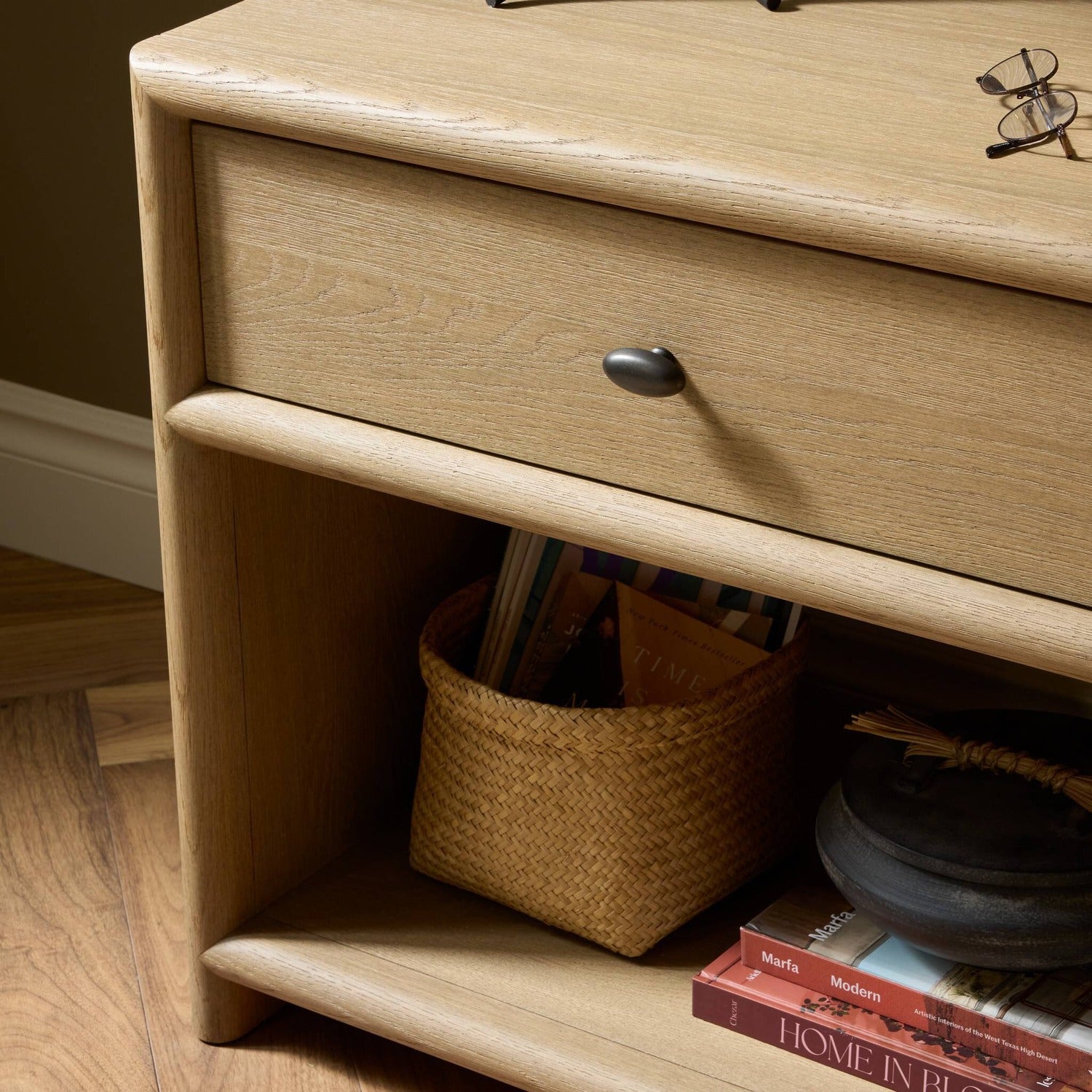 Four Hands Analisa Sandy Oak Nightstand