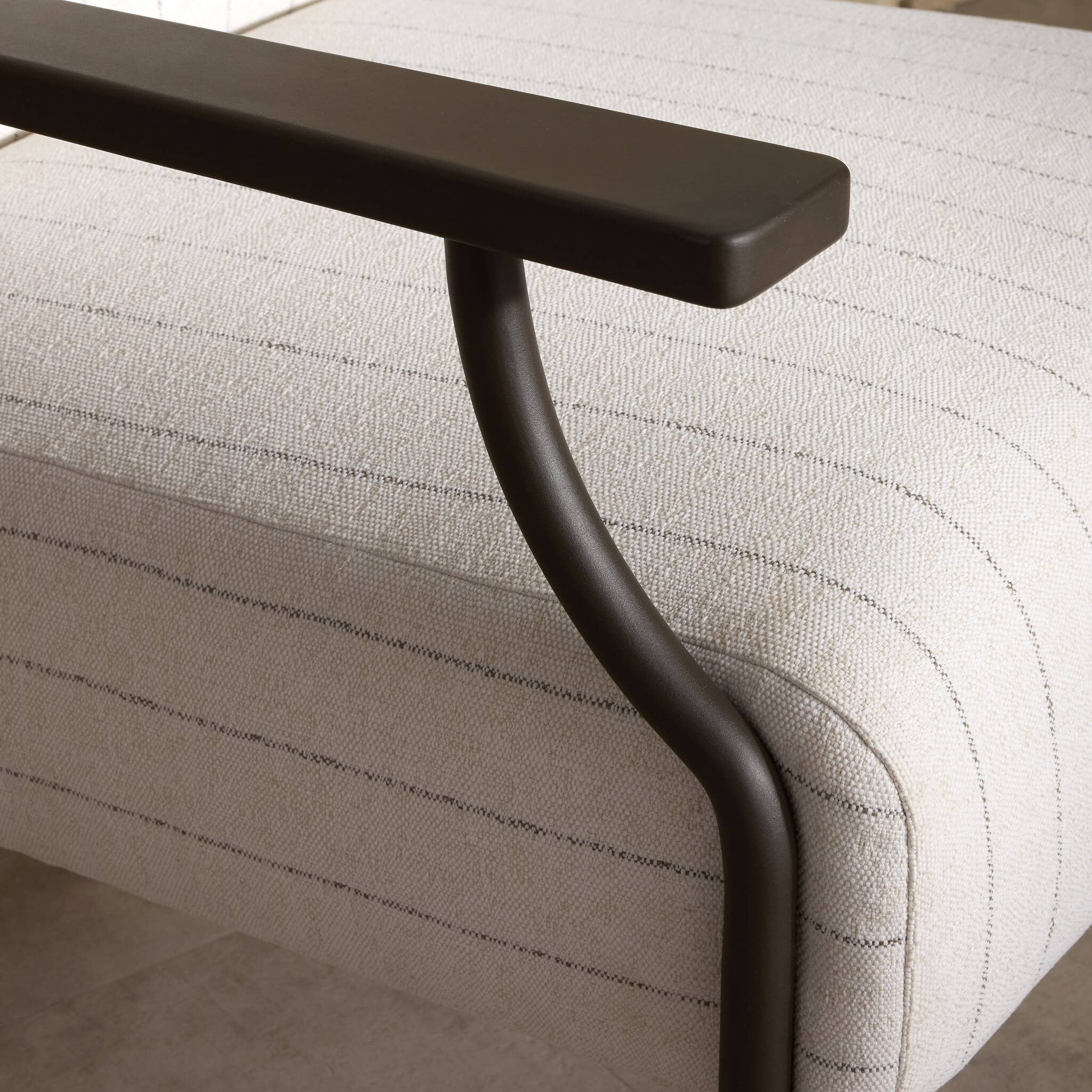 Four Hands Haverford Amalfi Natural Outdoor Chair — close-up of the surface